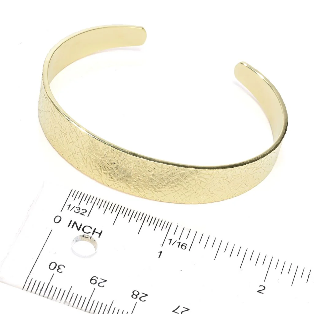 Toscana Italiana 18K Gold Plated Choice of Finish Cuff Bracelet - Image 4