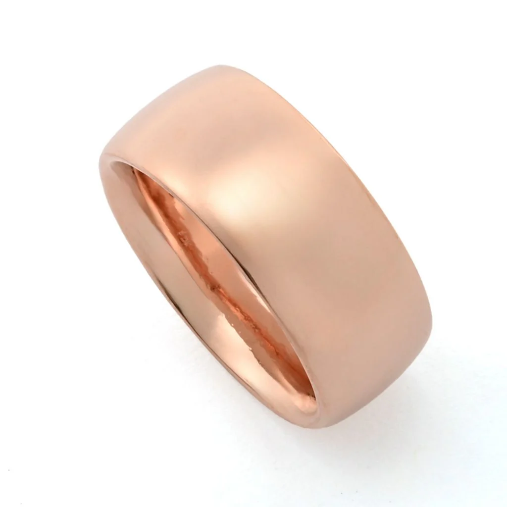 Toscana Italiana 18K Gold Plated High Polished Band Ring - Image 2
