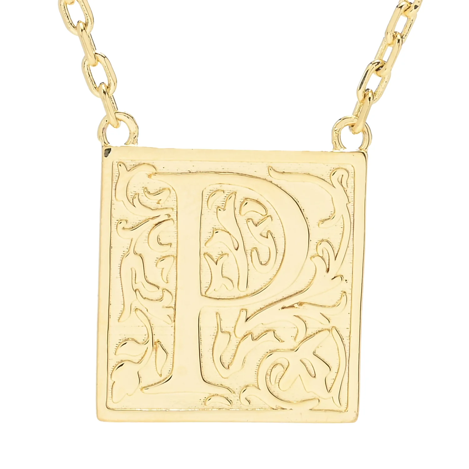 Toscana Italiana 18K Gold Plated Storybook Initial Necklace - Image 11