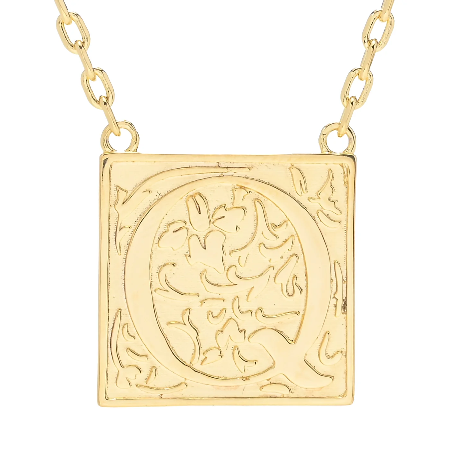 Toscana Italiana 18K Gold Plated Storybook Initial Necklace - Image 12