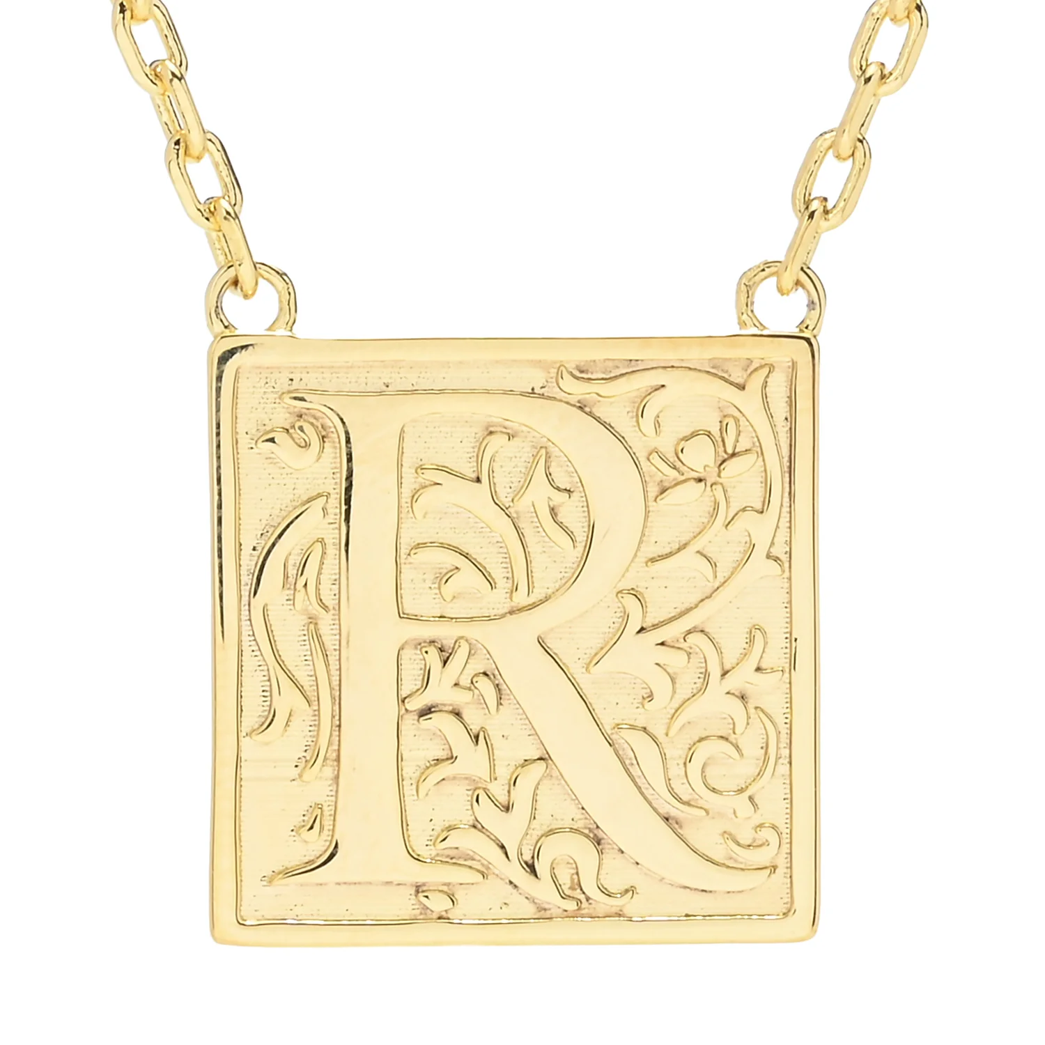 Toscana Italiana 18K Gold Plated Storybook Initial Necklace - Image 13