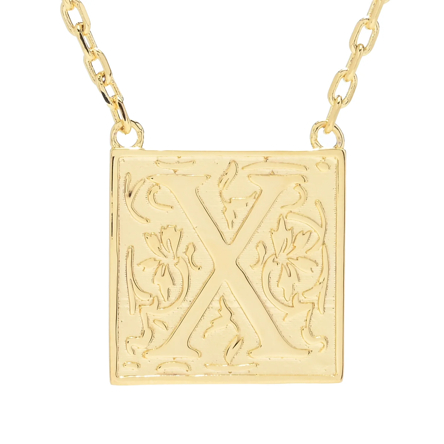 Toscana Italiana 18K Gold Plated Storybook Initial Necklace - Image 15