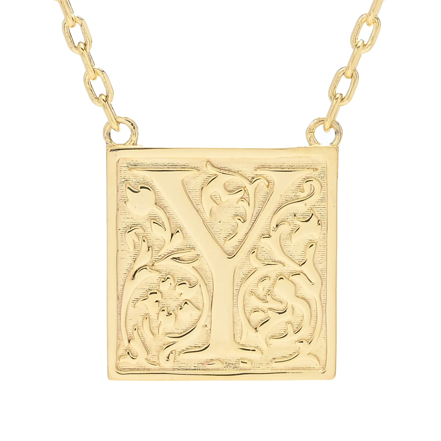 Toscana Italiana 18K Gold Plated Storybook Initial Necklace - Image 16