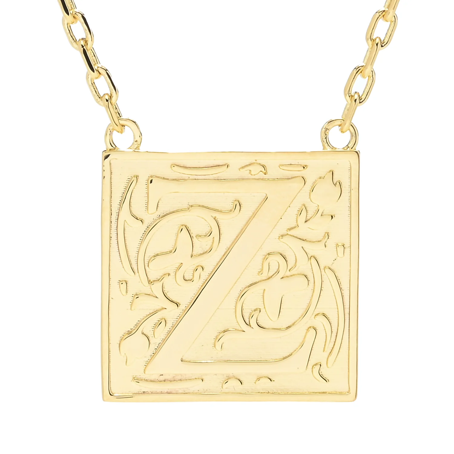 Toscana Italiana 18K Gold Plated Storybook Initial Necklace - Image 17