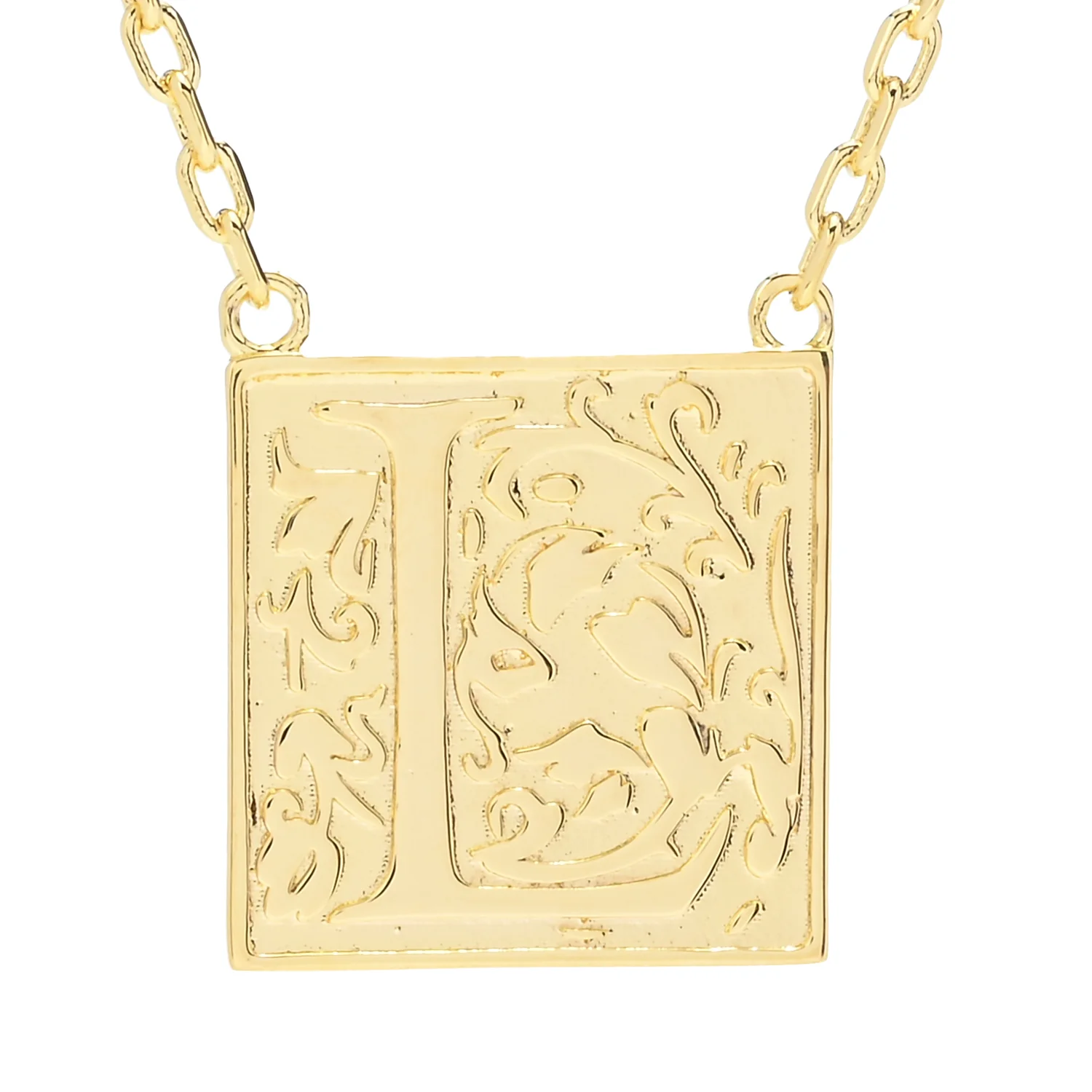 Toscana Italiana 18K Gold Plated Storybook Initial Necklace - Image 8