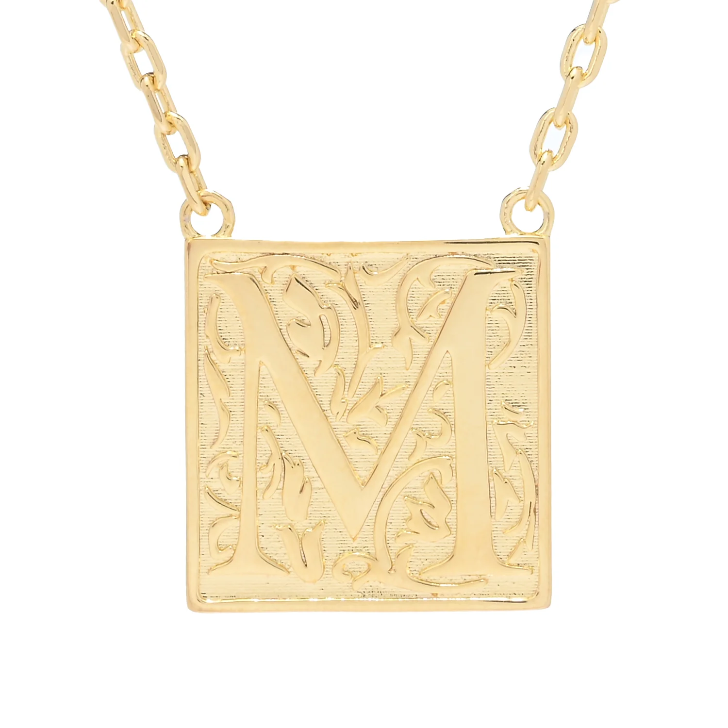 Toscana Italiana 18K Gold Plated Storybook Initial Necklace - Image 9