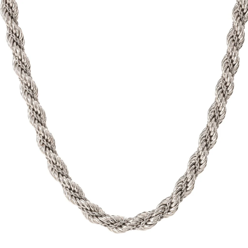 Toscana Italiana 18K Gold Plated Twisted Rope Chain Necklace - Image 3