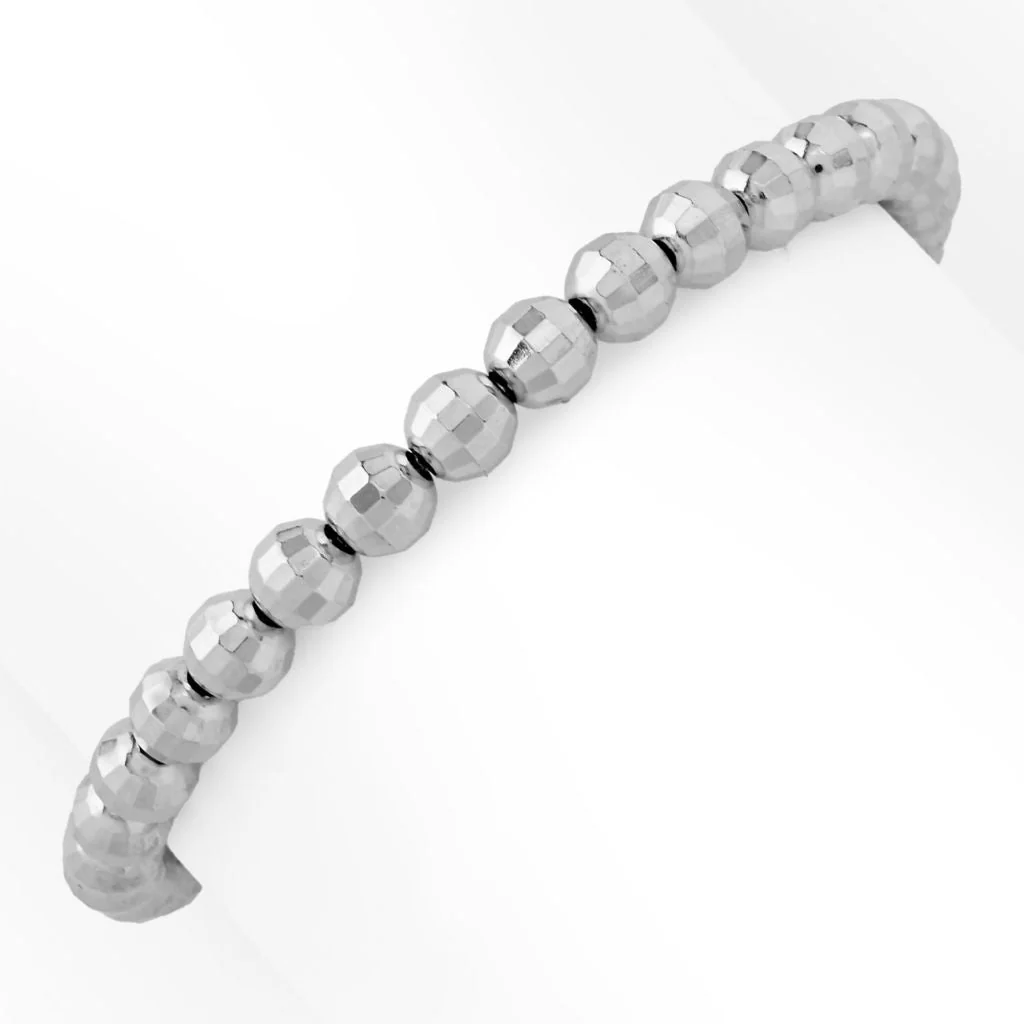 Toscana Italiana Choice of Plating 6mm Bead Adjustable Bracelet - Image 2