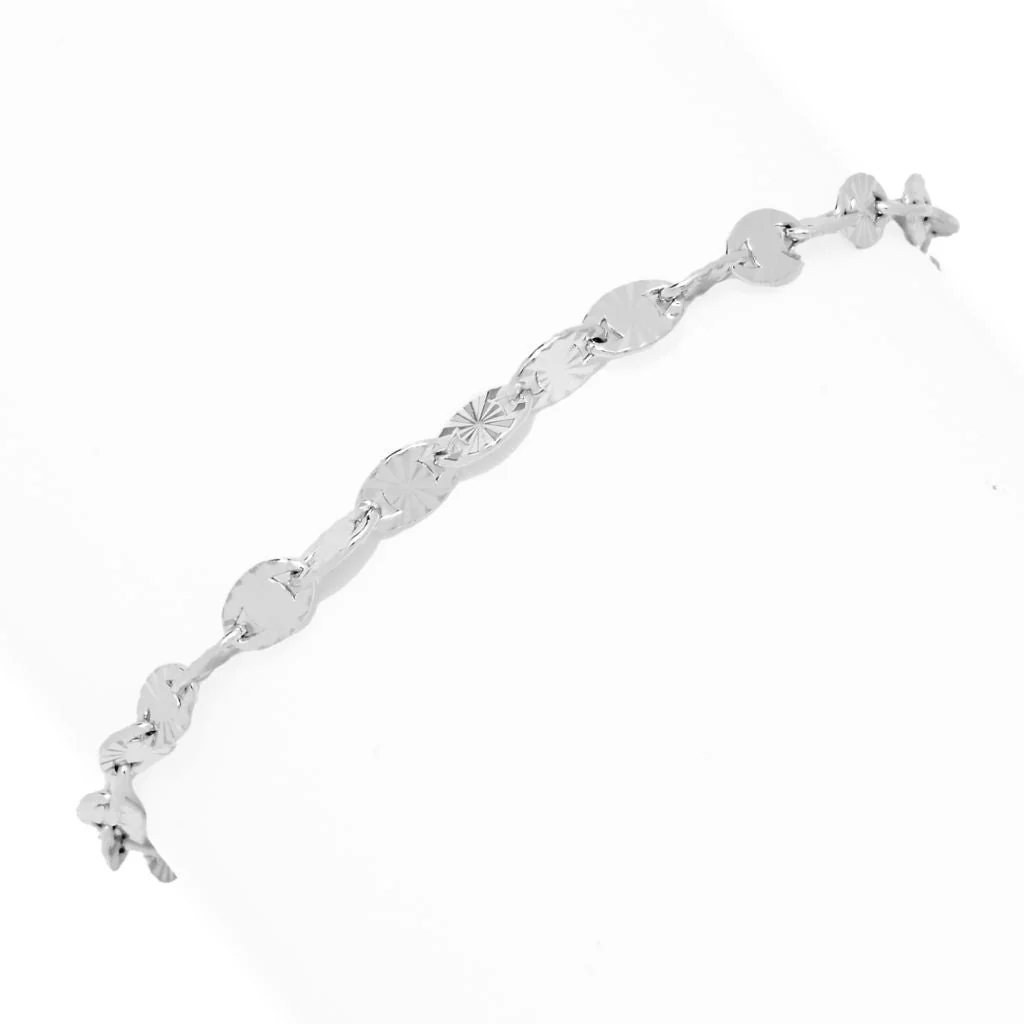 Toscana Italiana Choice of Plating & Size Diamond Cut "Stellata" Link Bracelet - Image 2