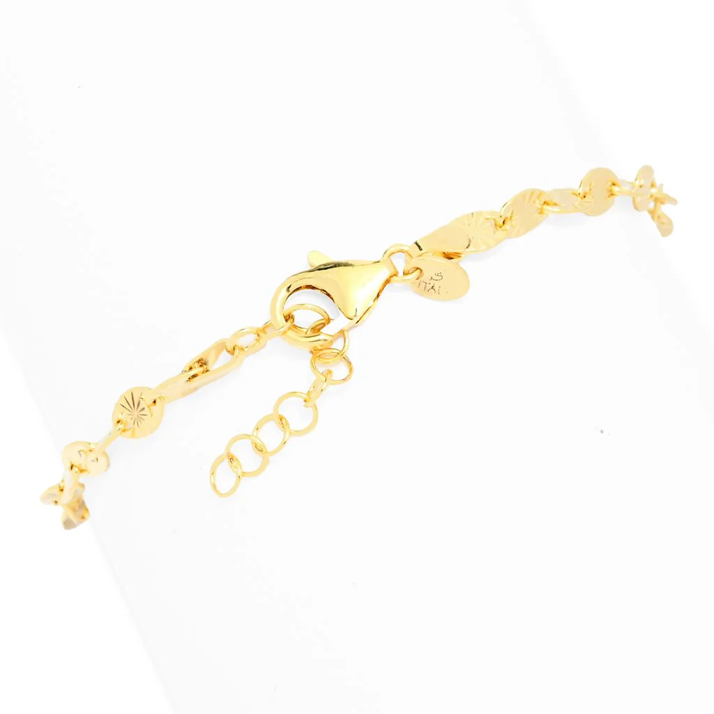 Toscana Italiana Choice of Plating & Size Diamond Cut "Stellata" Link Bracelet - Image 3