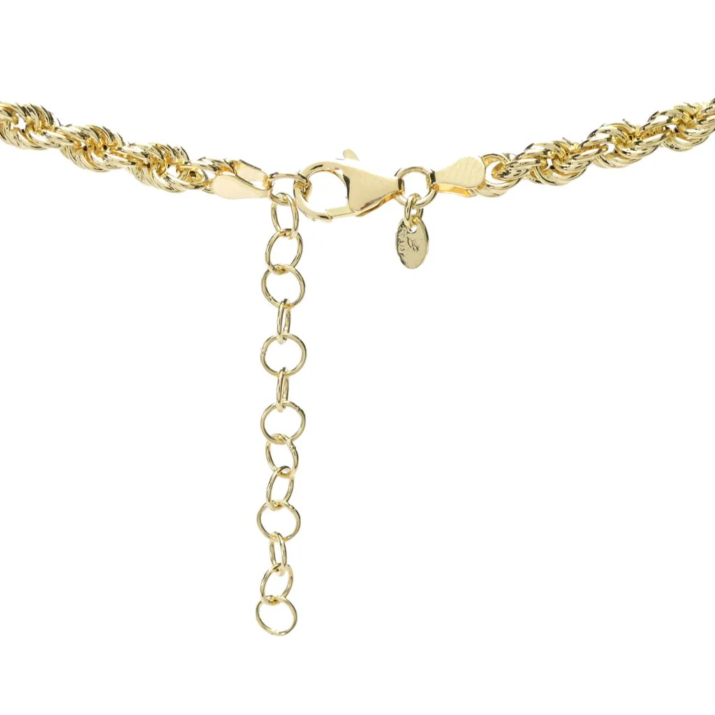 Toscana Italiana 18K Gold Plated Status Rope 18" Necklace - Image 2