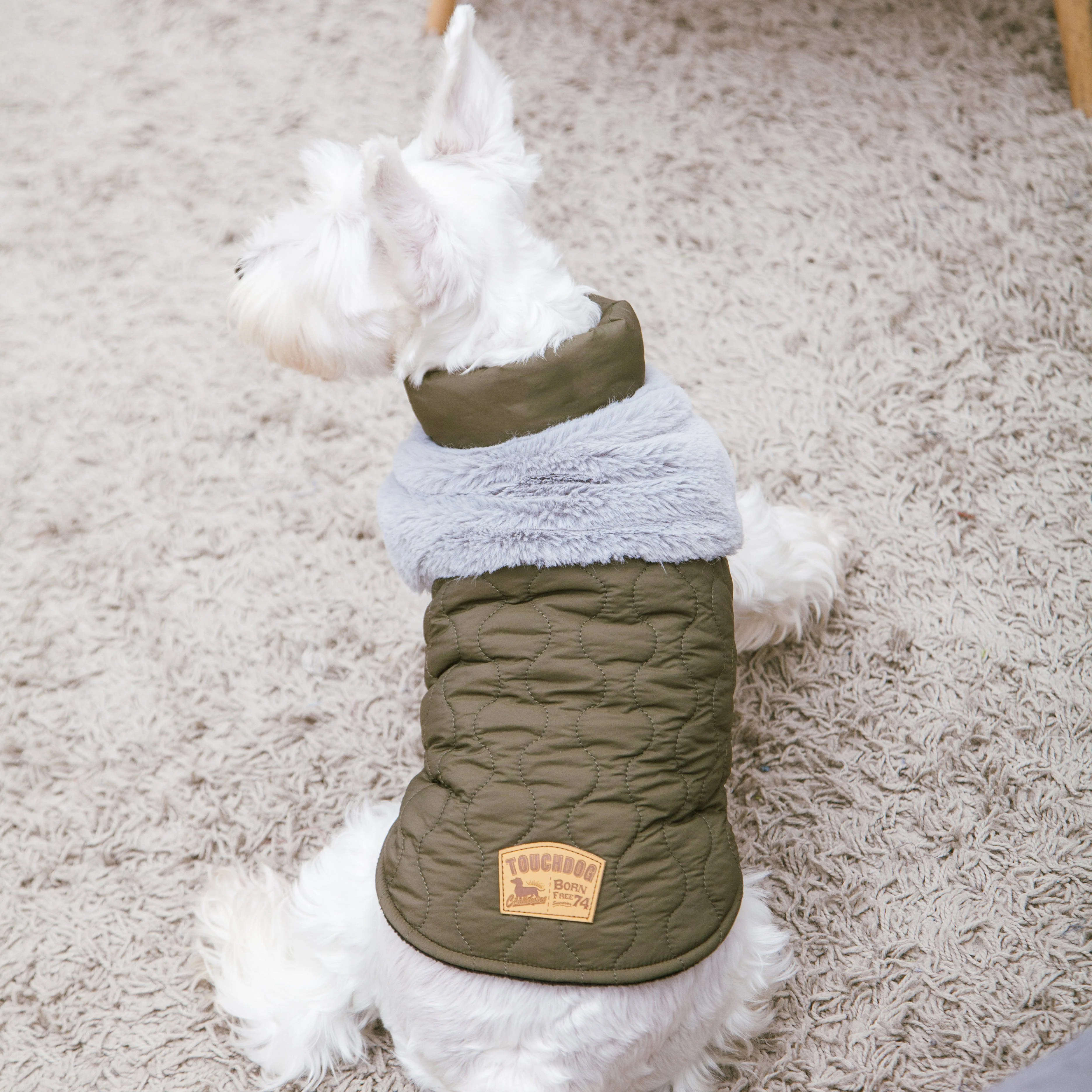 Touchdog 'Furrost-Bite' Fur & Fleece Dog Jacket - Image 10
