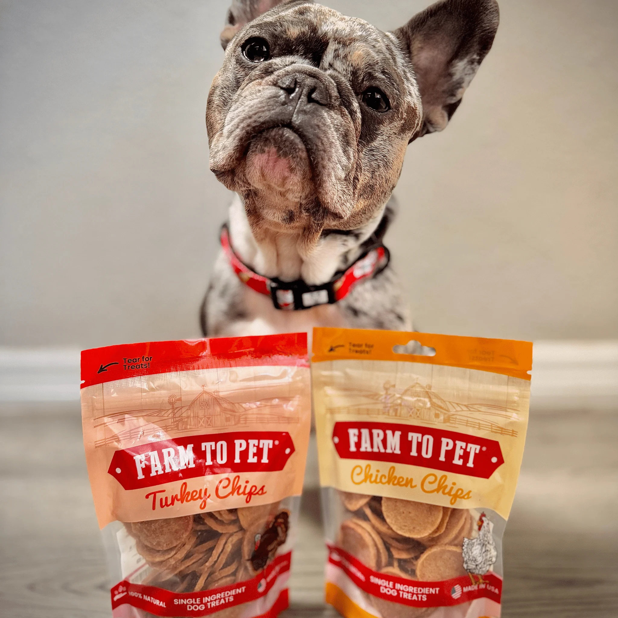Farm To Pet Single-Ingredient Turkey & Chicken Chip Dog Treat Duo - Image 8