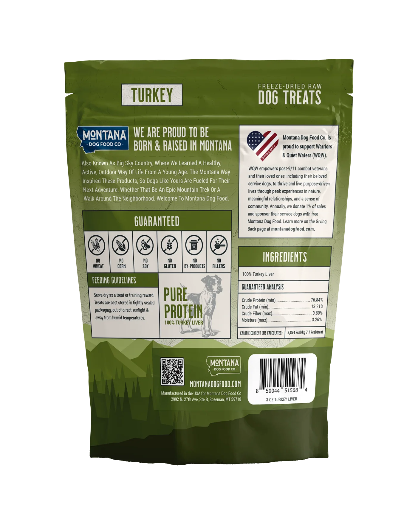 Montana Dog Food Co Turkey Liver Freeze-Dried Dog Treats 3oz - Image 2