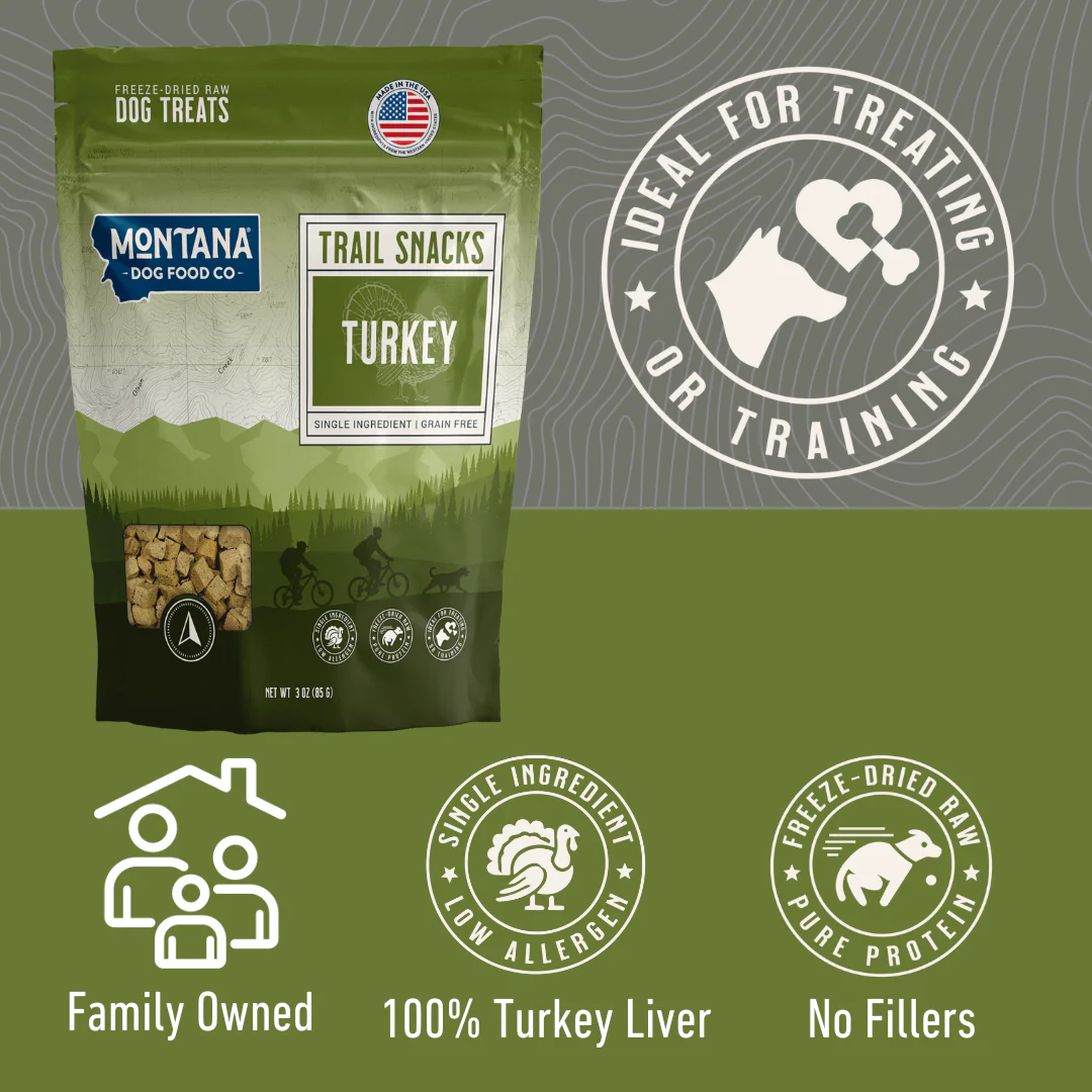Montana Dog Food Co Turkey Liver Freeze-Dried Dog Treats 3oz - Image 3