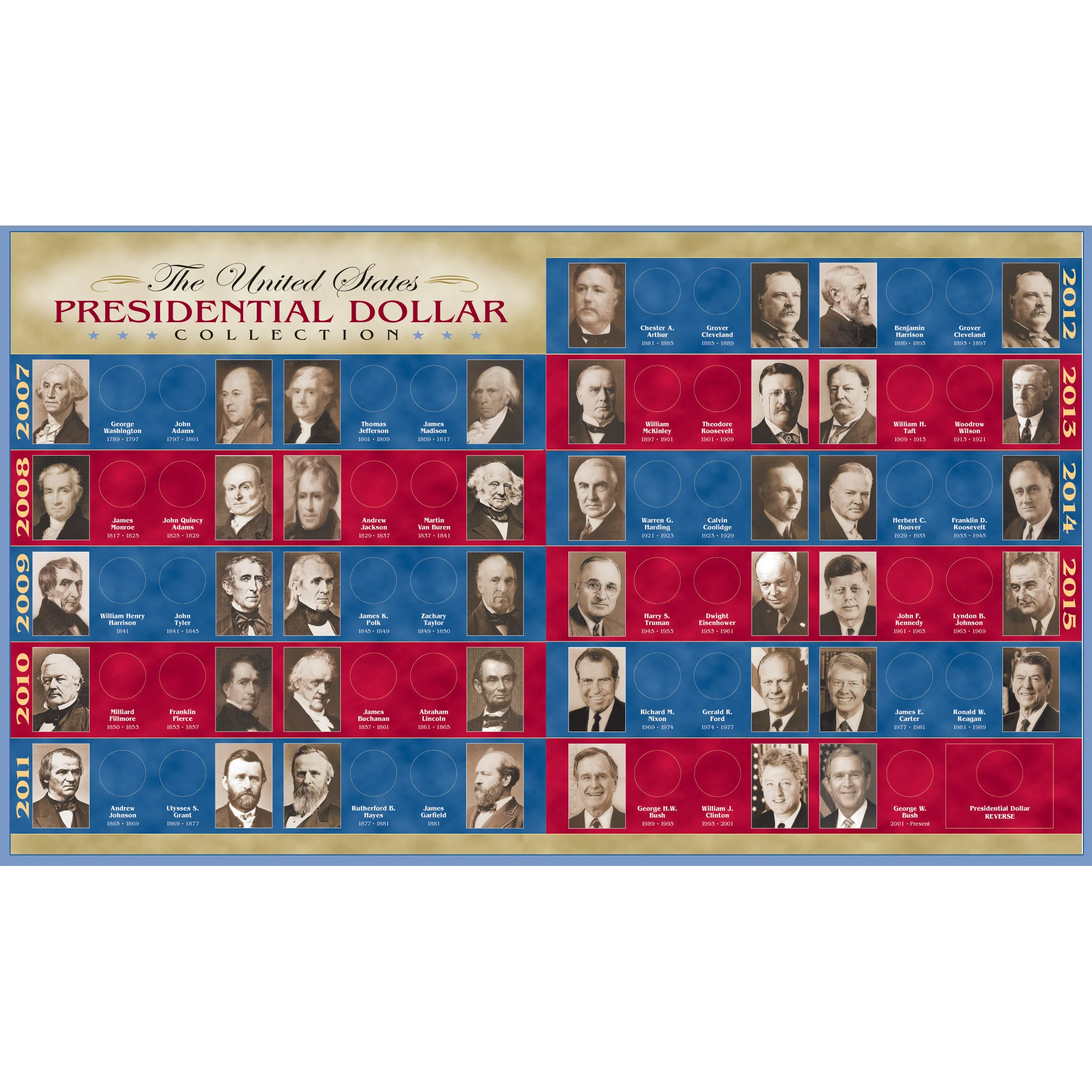 United States Presidential Dollar Collectible Album Coin Holder - Image 5