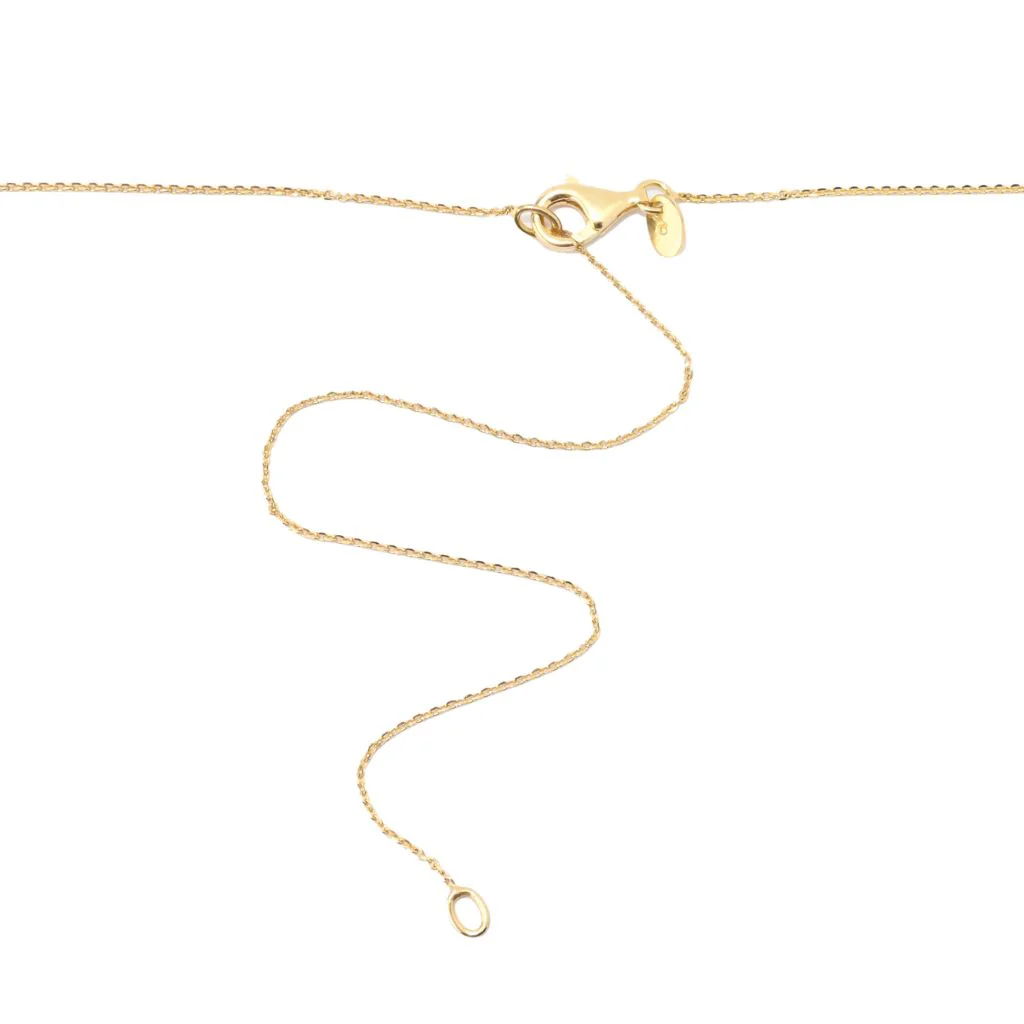 18K Gold Plated Choice of Color 25x13mm Quartz Pendant w/ Chain - Image 3