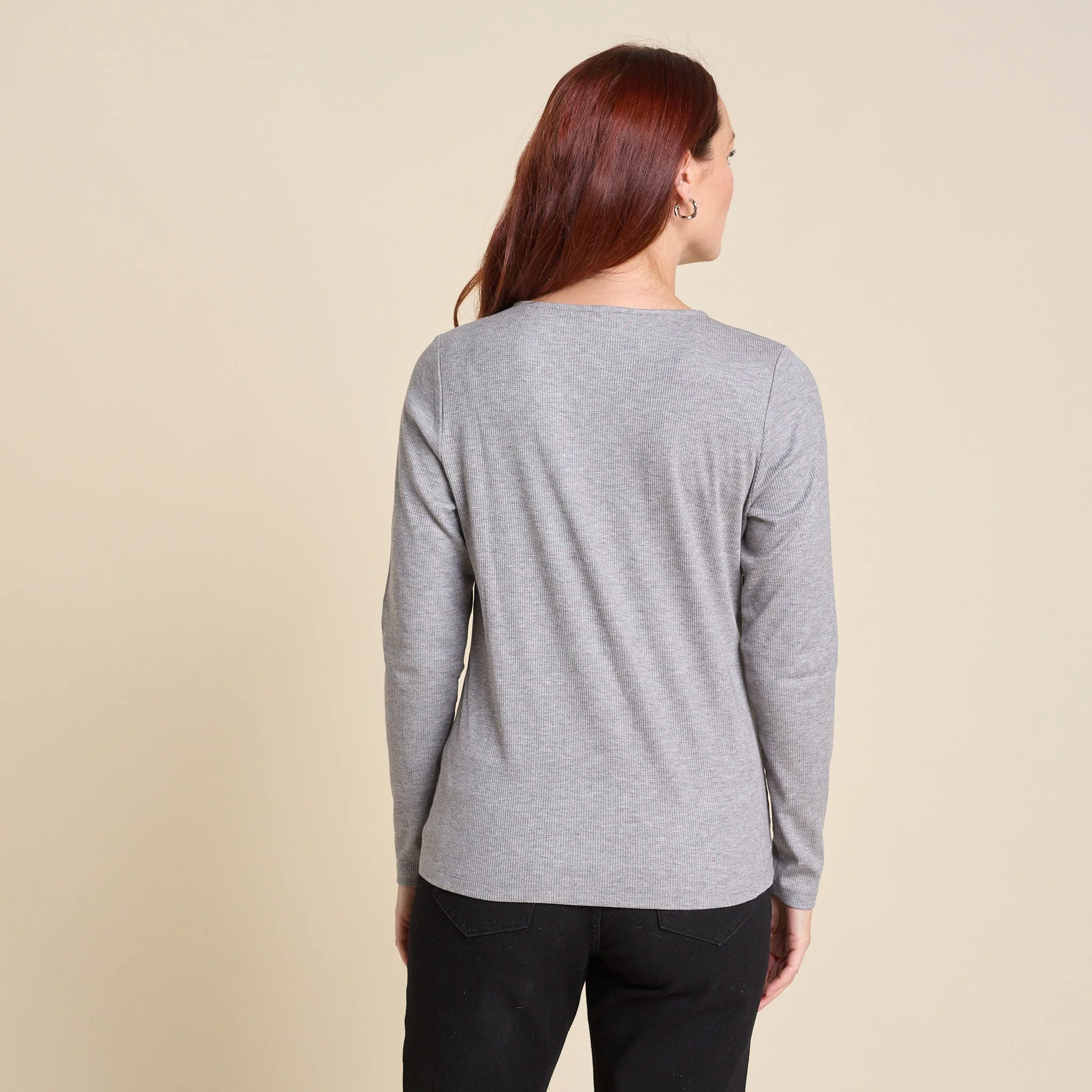 Christopher & Banks Waffle Knit Sparkle Tee - Image 4