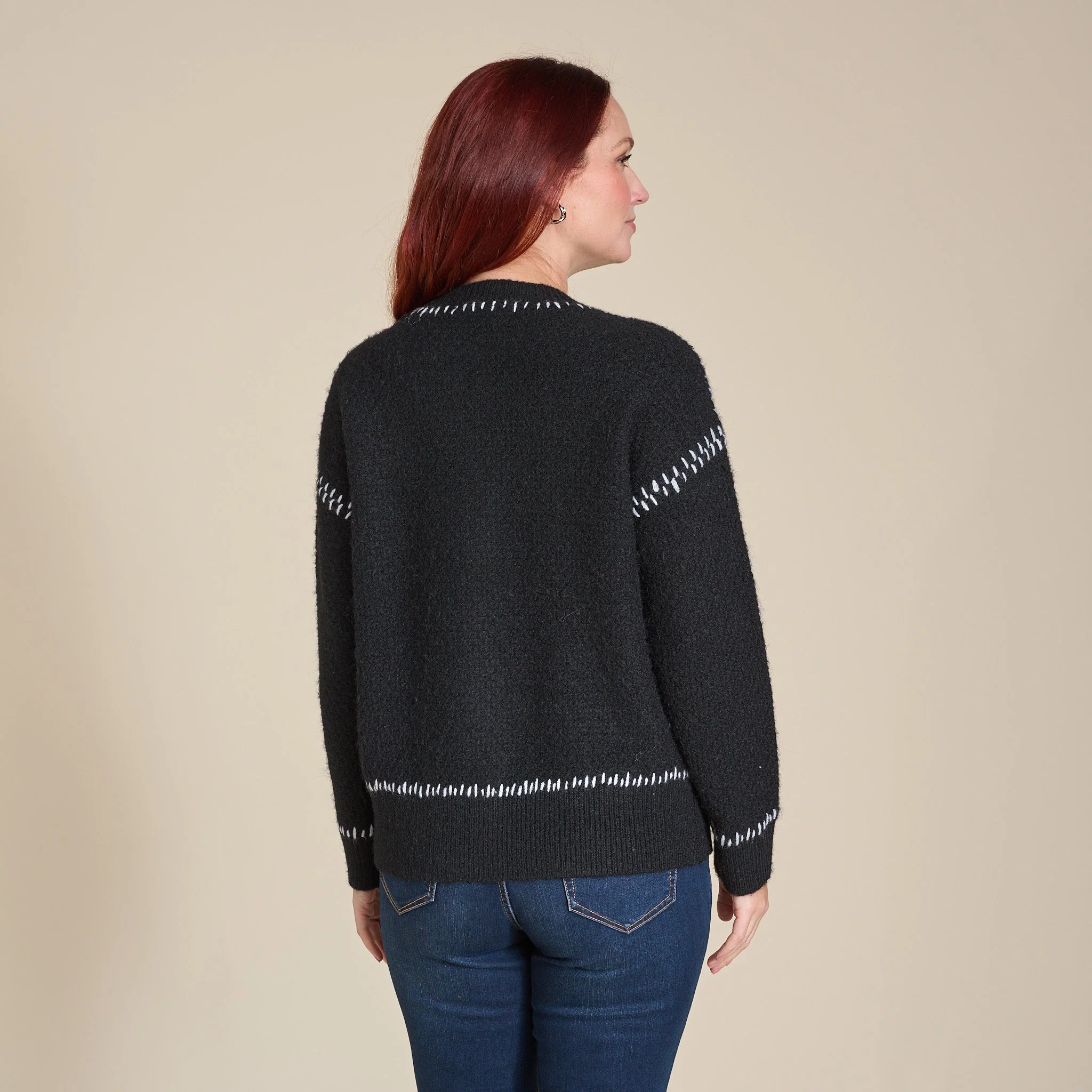 Christopher & Banks Whipstitch Button Front Cardigan - Image 3