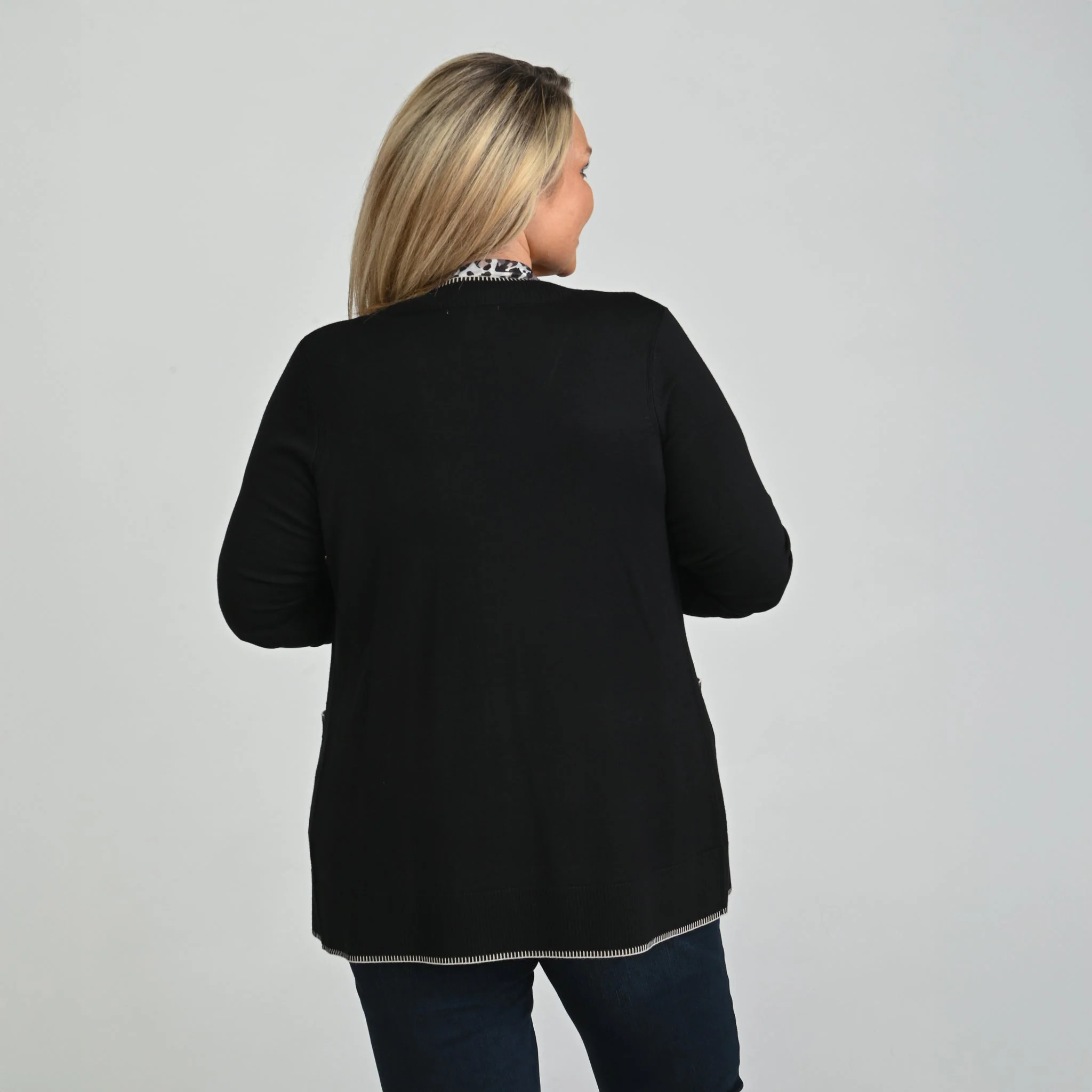 Christopher & Banks Whipstitch Detail Cardigan - Image 10