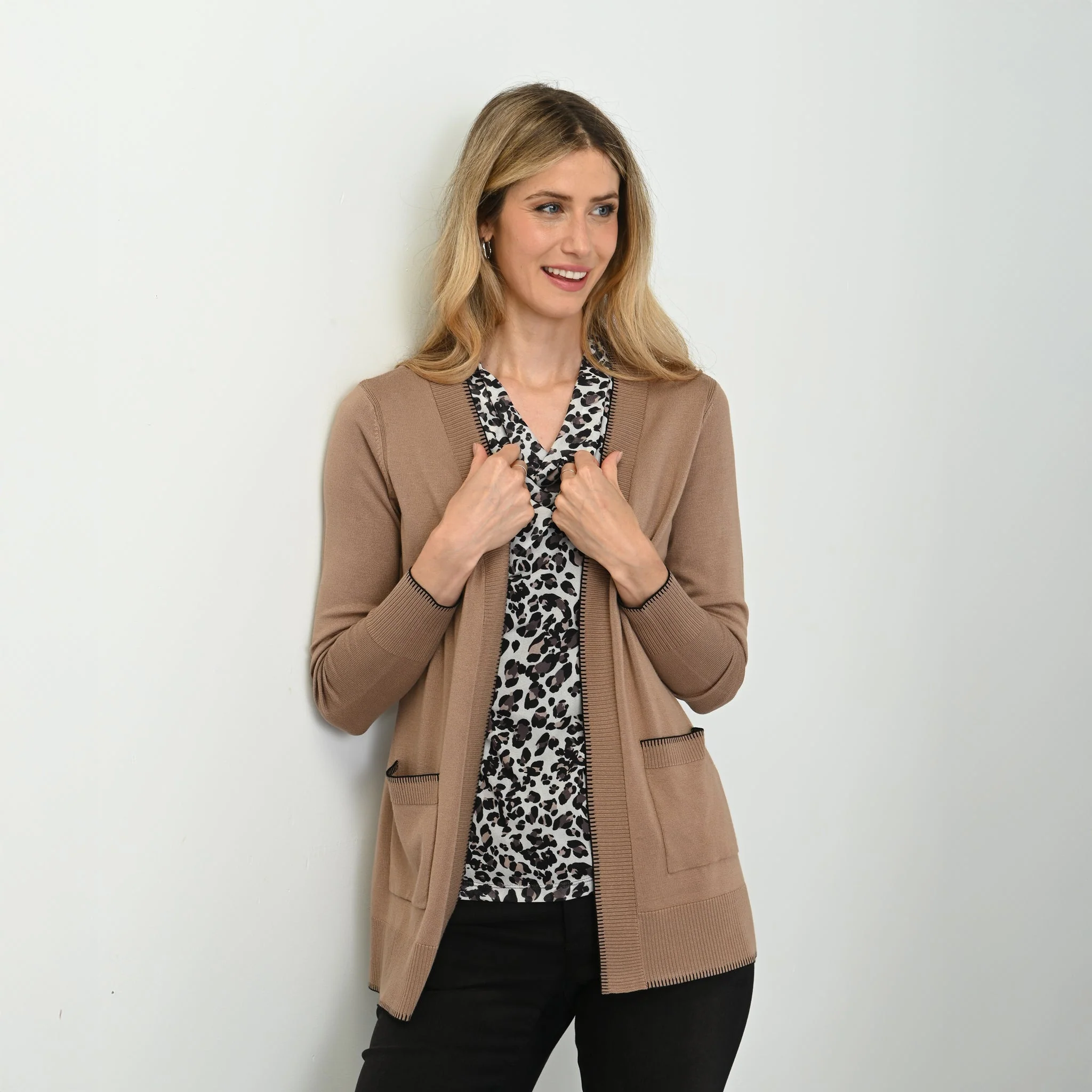 Christopher & Banks Whipstitch Detail Cardigan - Image 6