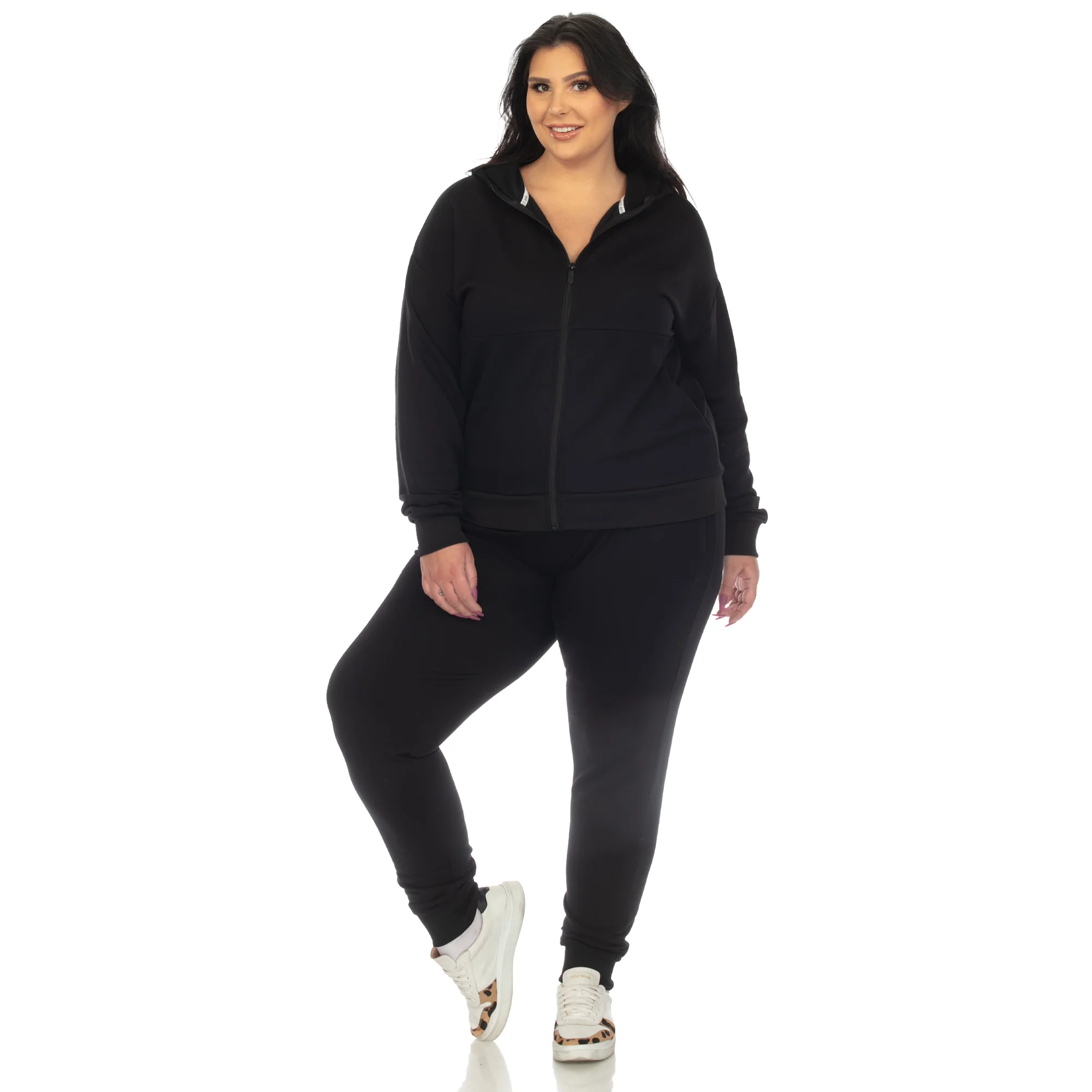 White Mark Women's 2-Piece Fleece Sweatsuit Set - Image 4