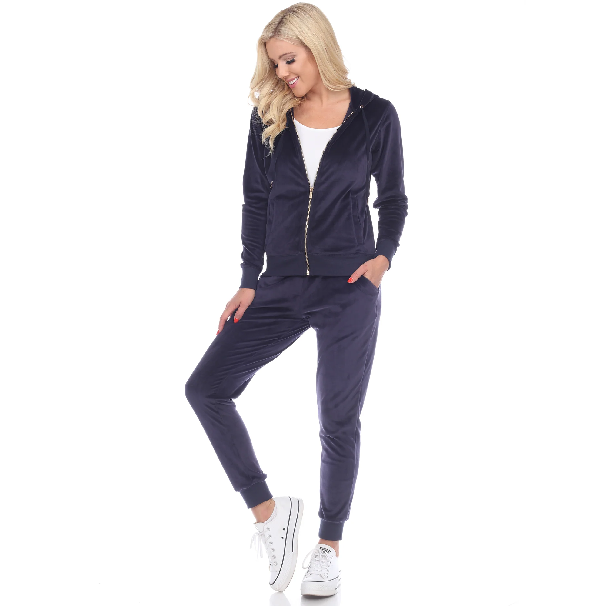 White Mark Women's 2-Piece Must Have Velour Tracksuit Set - Image 13
