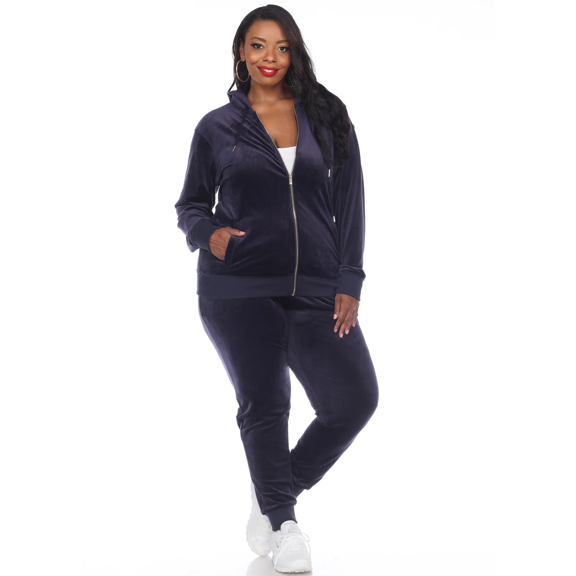 White Mark Women's 2-Piece Must Have Velour Tracksuit Set - Image 14