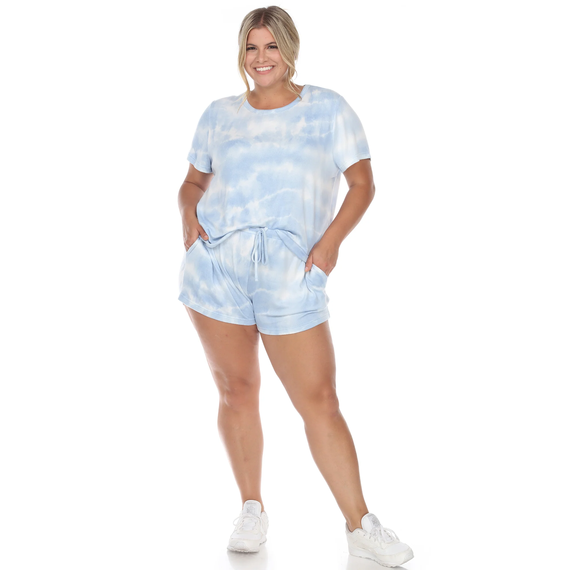 White Mark Women's 2-Piece Top & Shorts Lounge Set - Image 6