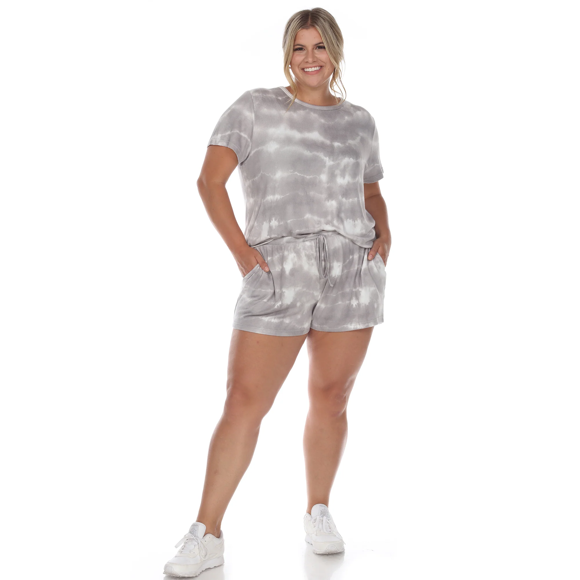 White Mark Women's 2-Piece Top & Shorts Lounge Set - Image 7