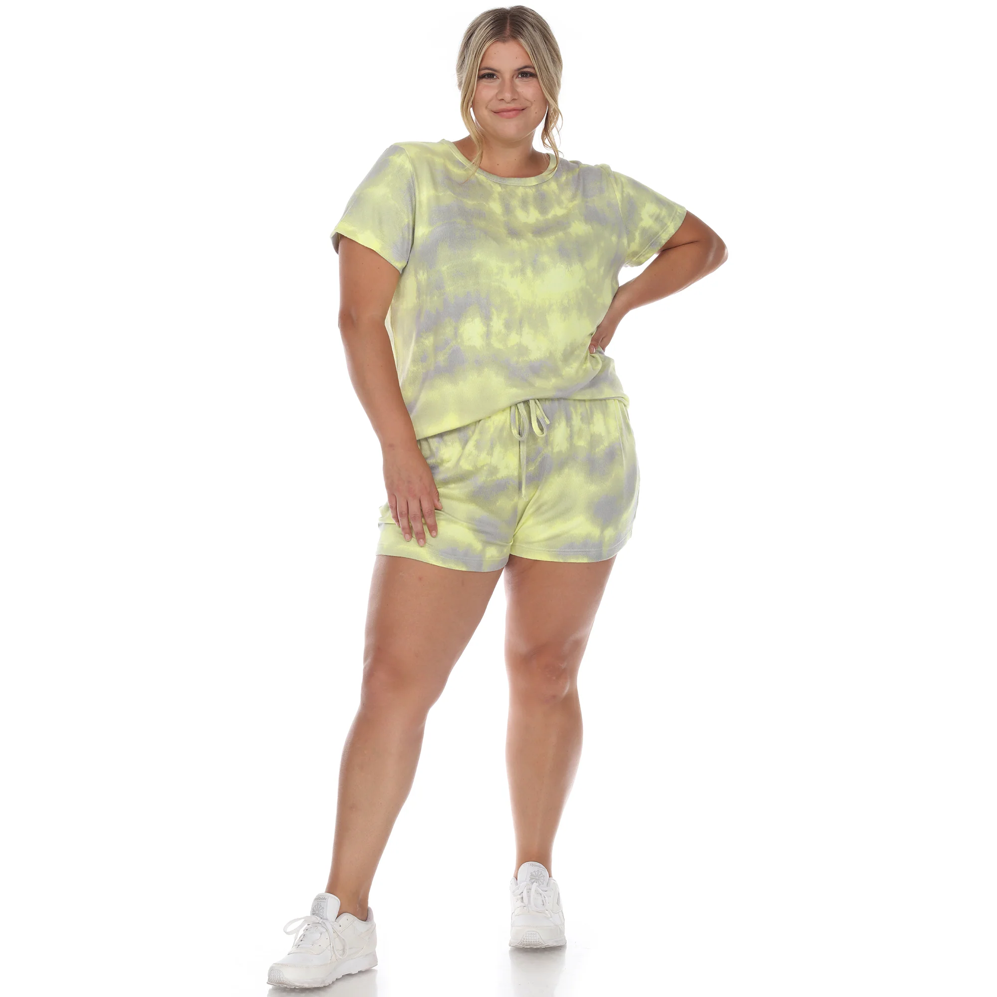 White Mark Women's 2-Piece Top & Shorts Lounge Set - Image 8