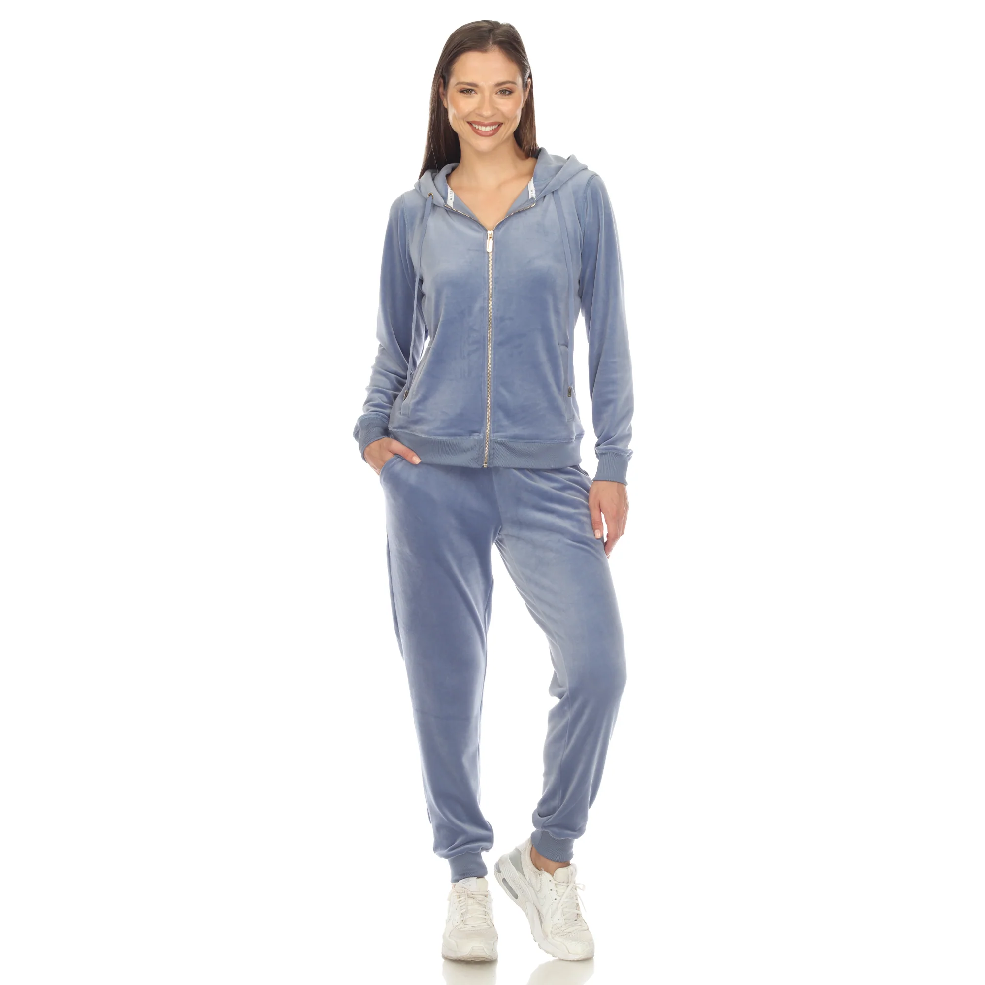 White Mark Women's 2-Piece Velour Fashion Tracksuit Set - Image 15