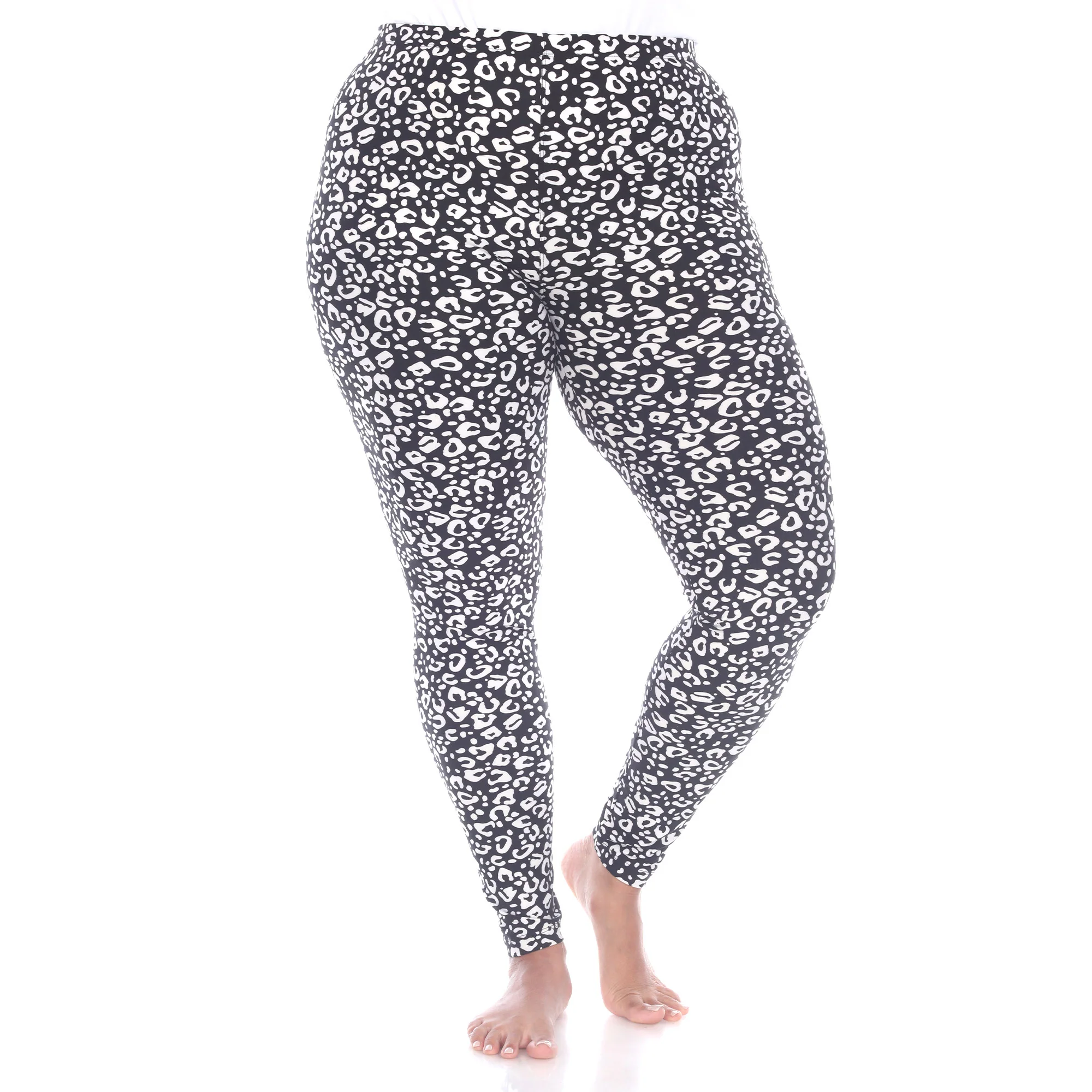 White Mark Women's Cheetah Printed Leggings - Image 3