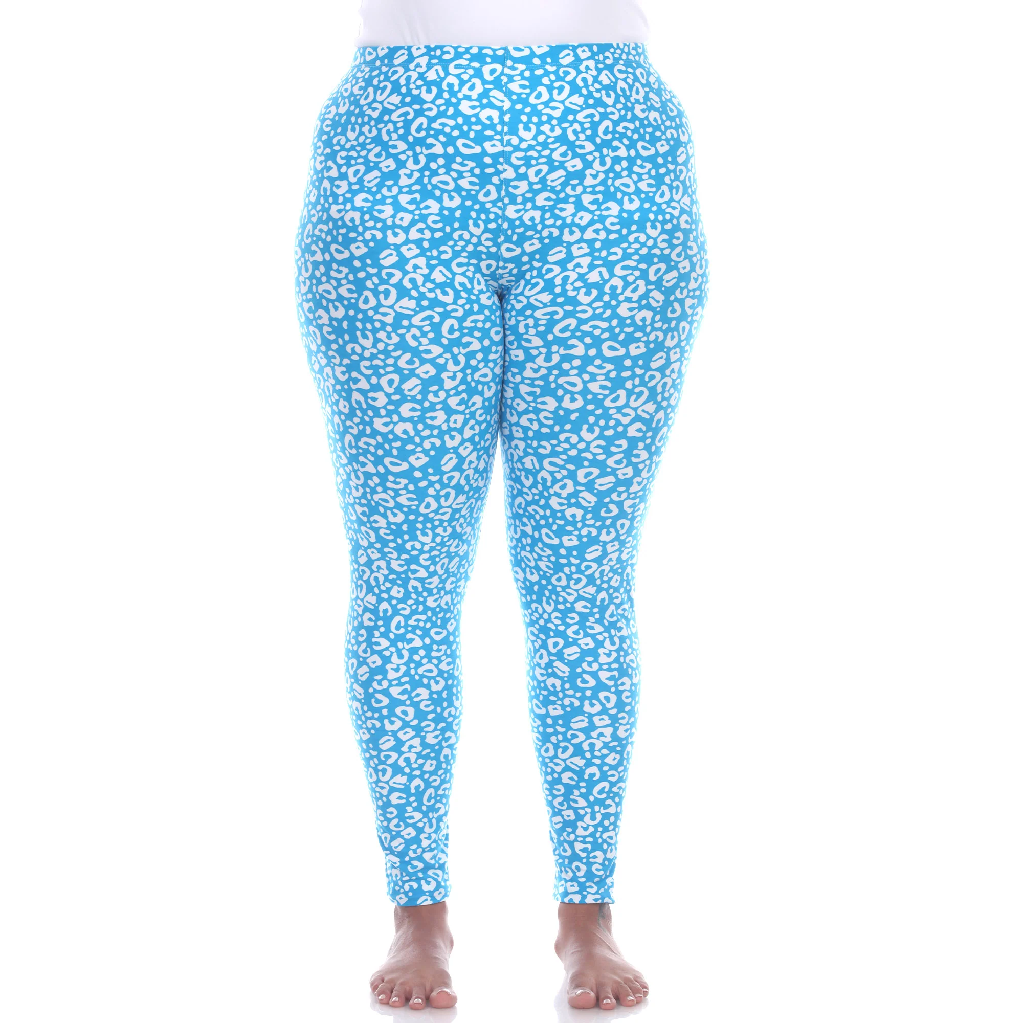 White Mark Women's Cheetah Printed Leggings - Image 4