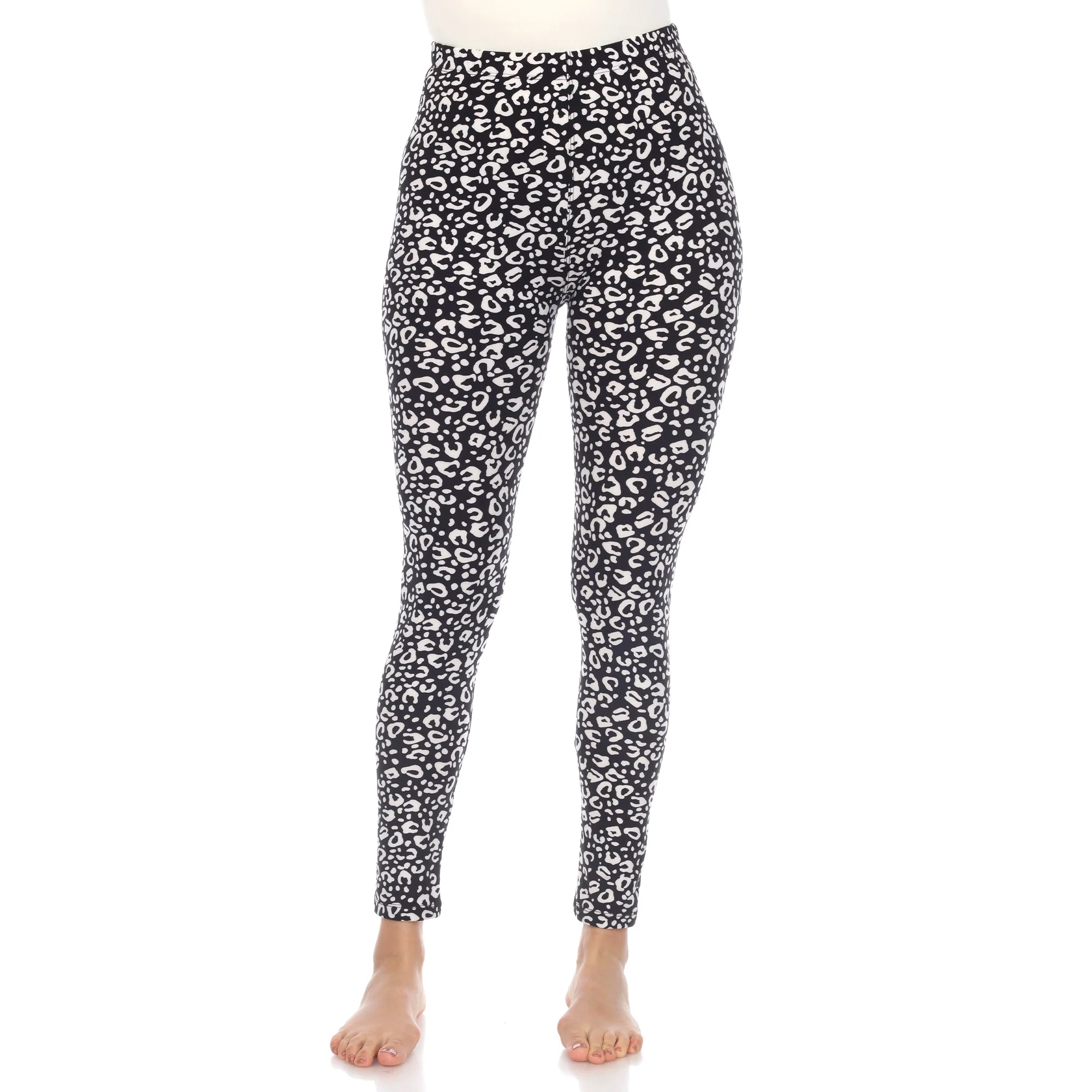 White Mark Women's Cheetah Printed Leggings - Image 7