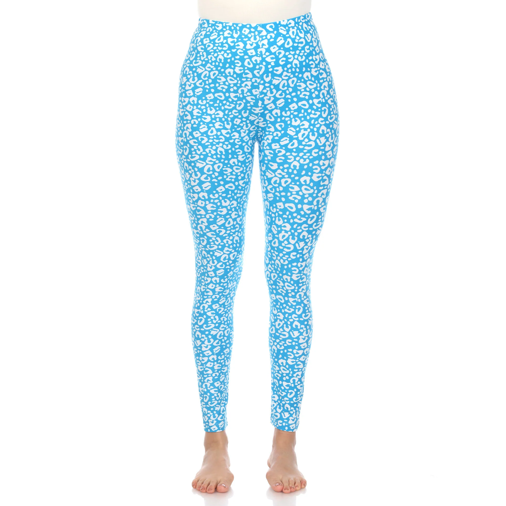 White Mark Women's Cheetah Printed Leggings - Image 8