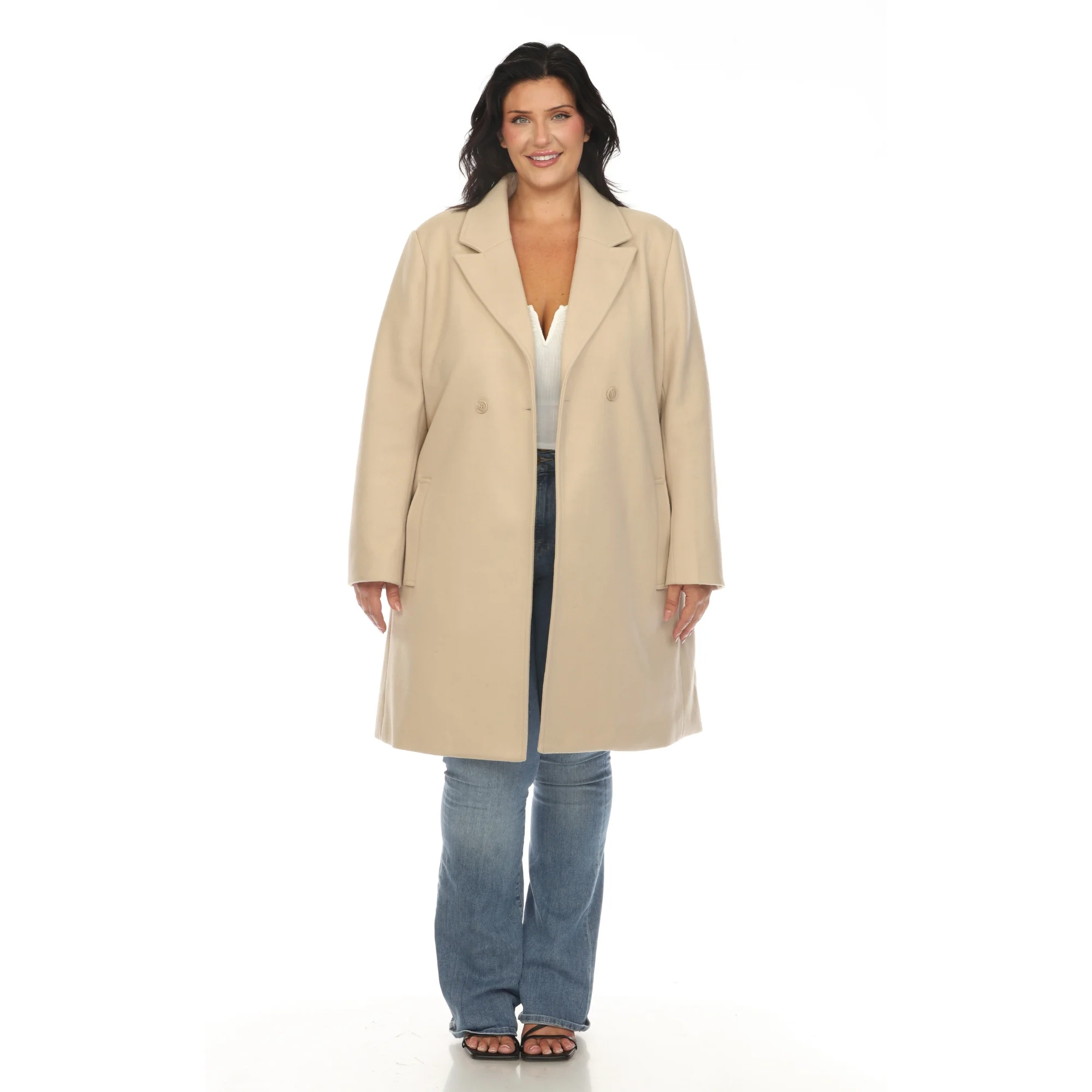 White Mark Women's Classic Walker Coat - Image 15