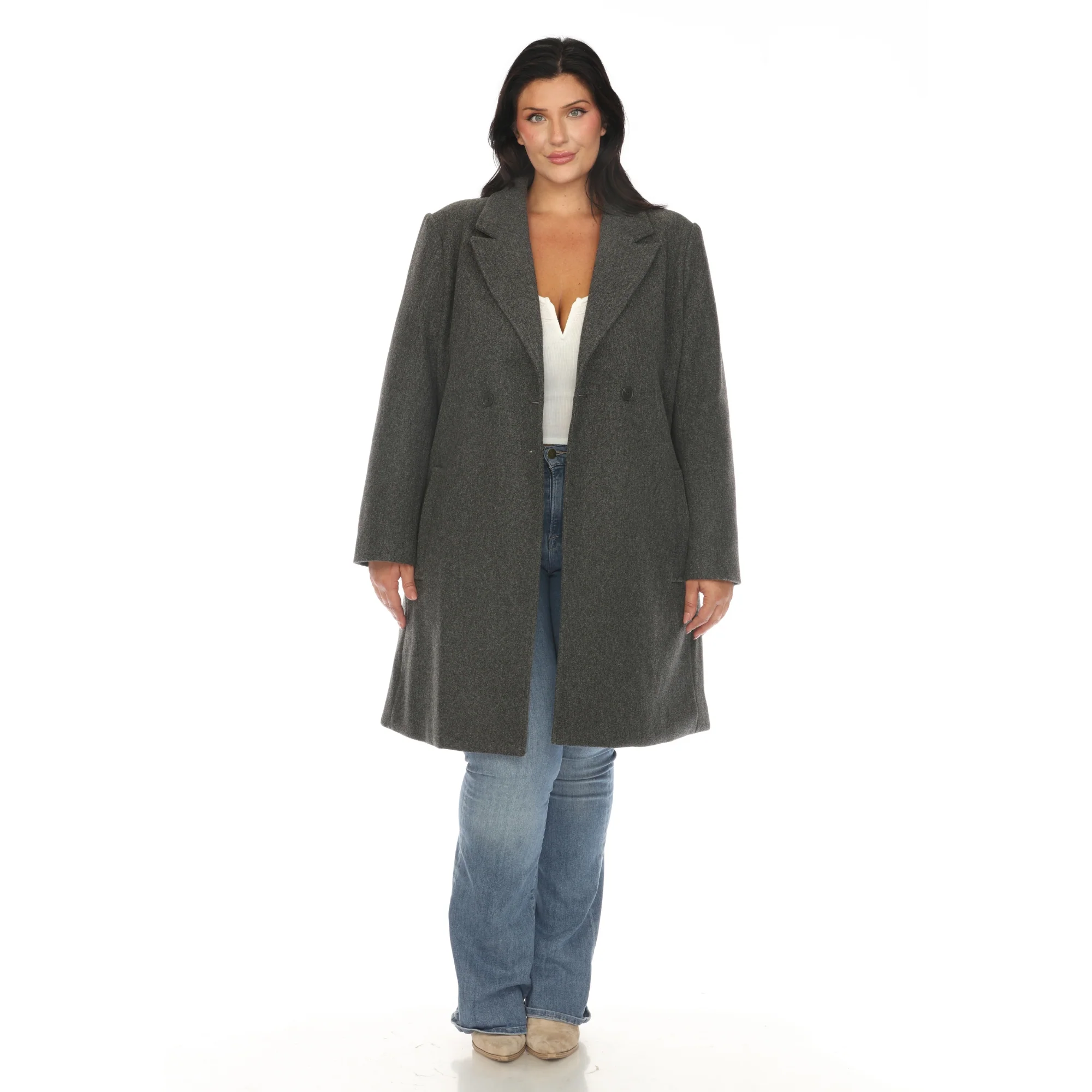 White Mark Women's Classic Walker Coat - Image 16