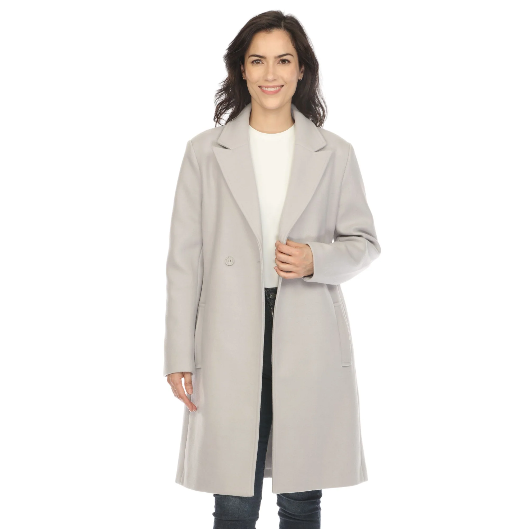 White Mark Women's Classic Walker Coat - Image 4