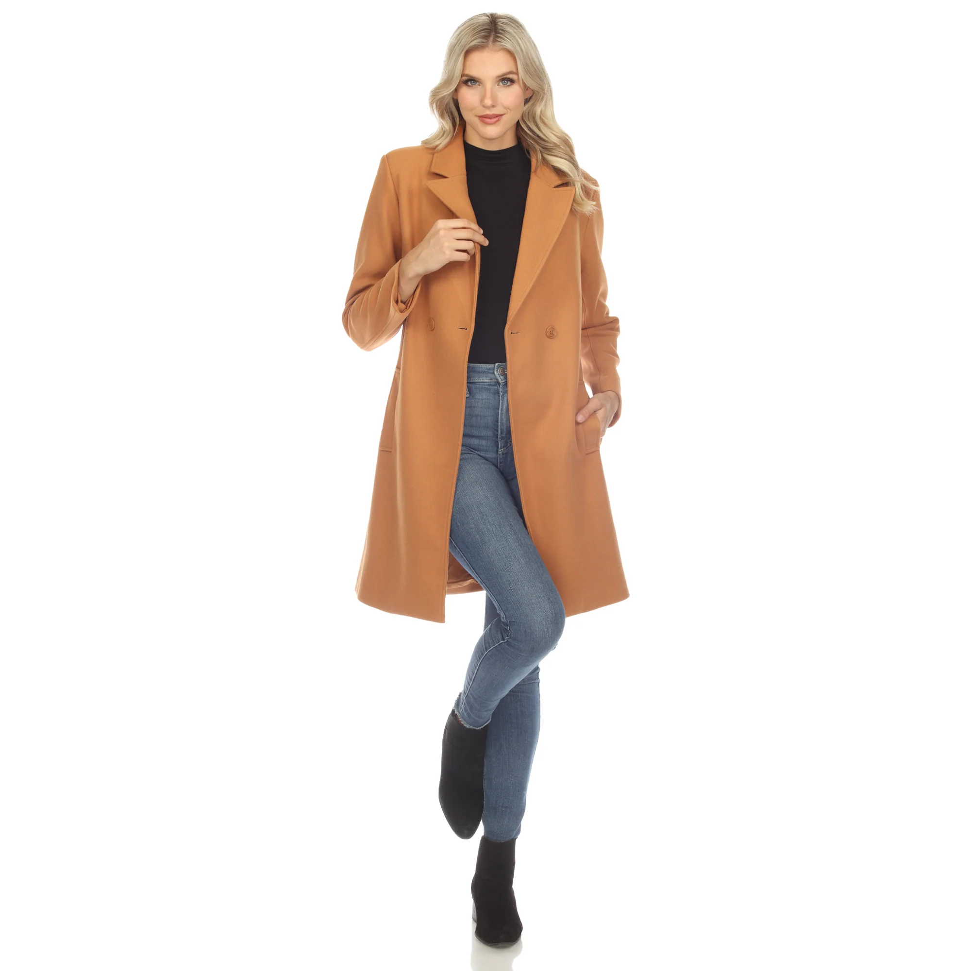 White Mark Women's Classic Walker Coat - Image 5