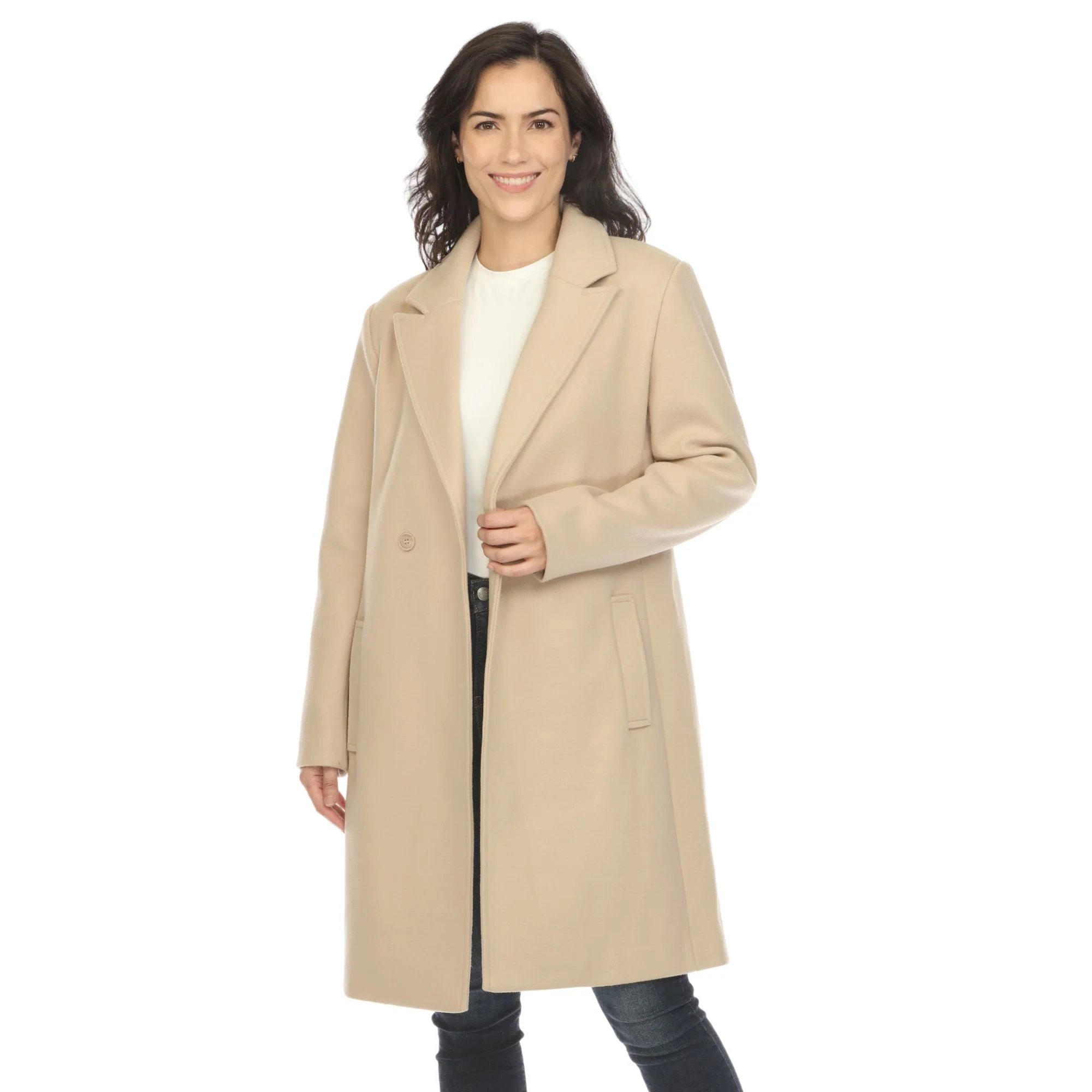 White Mark Women's Classic Walker Coat - Image 7