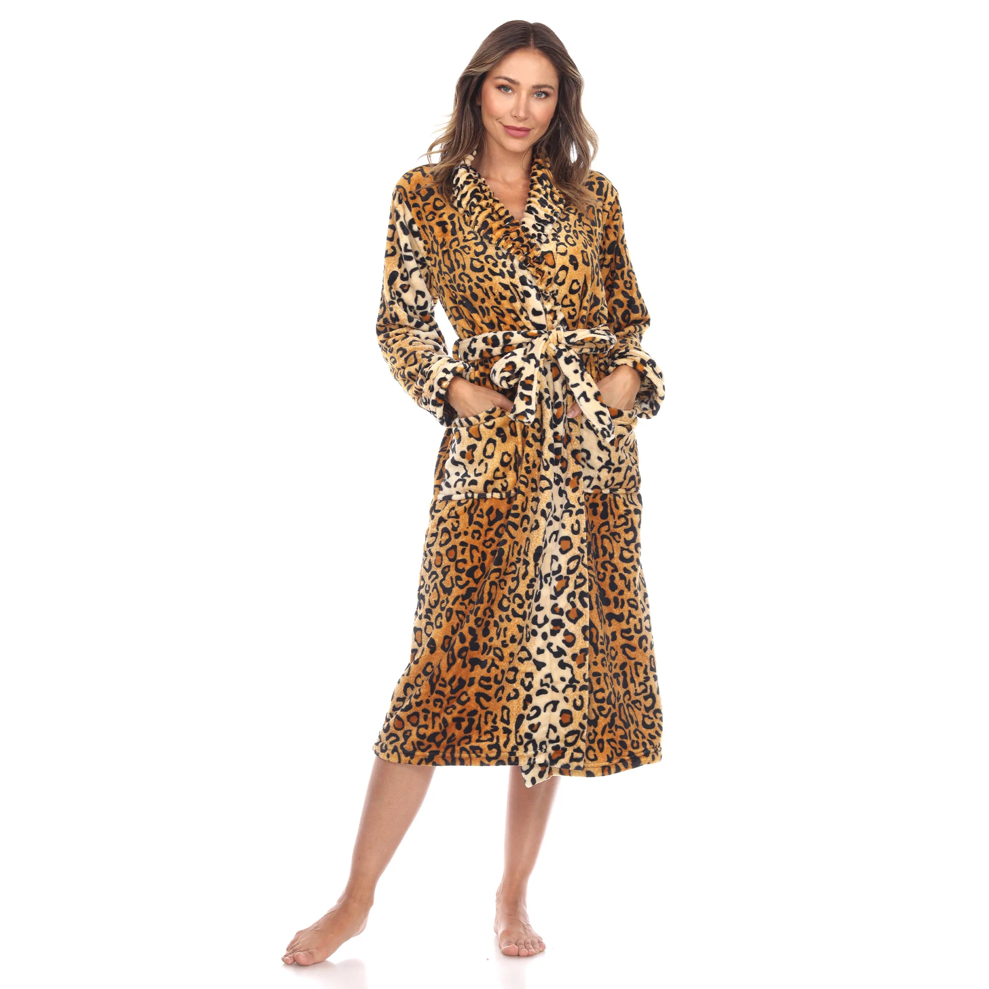 White Mark Women's Cozy Lounge Robe - Image 6