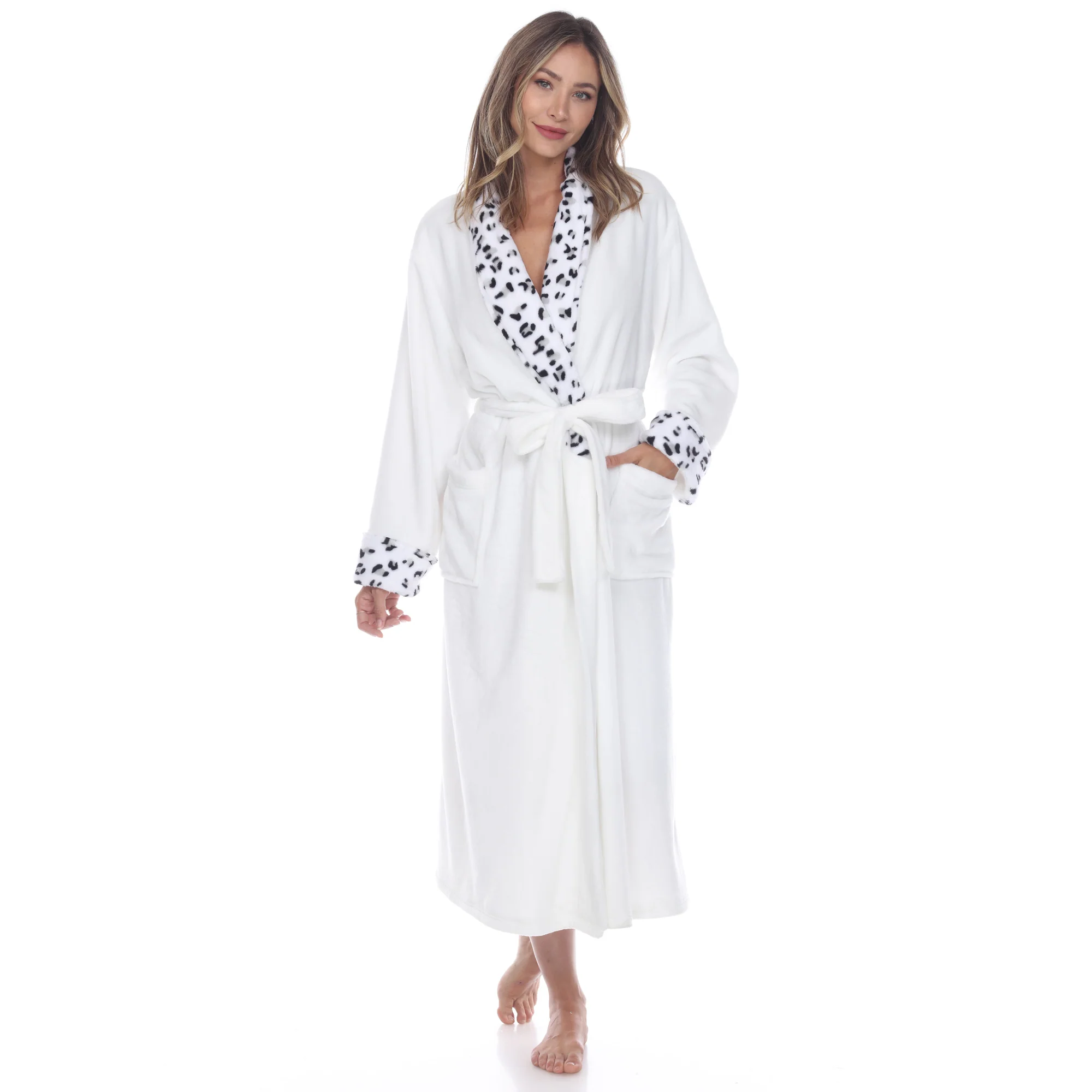 White Mark Women's Cozy Lounge Robe - Image 7