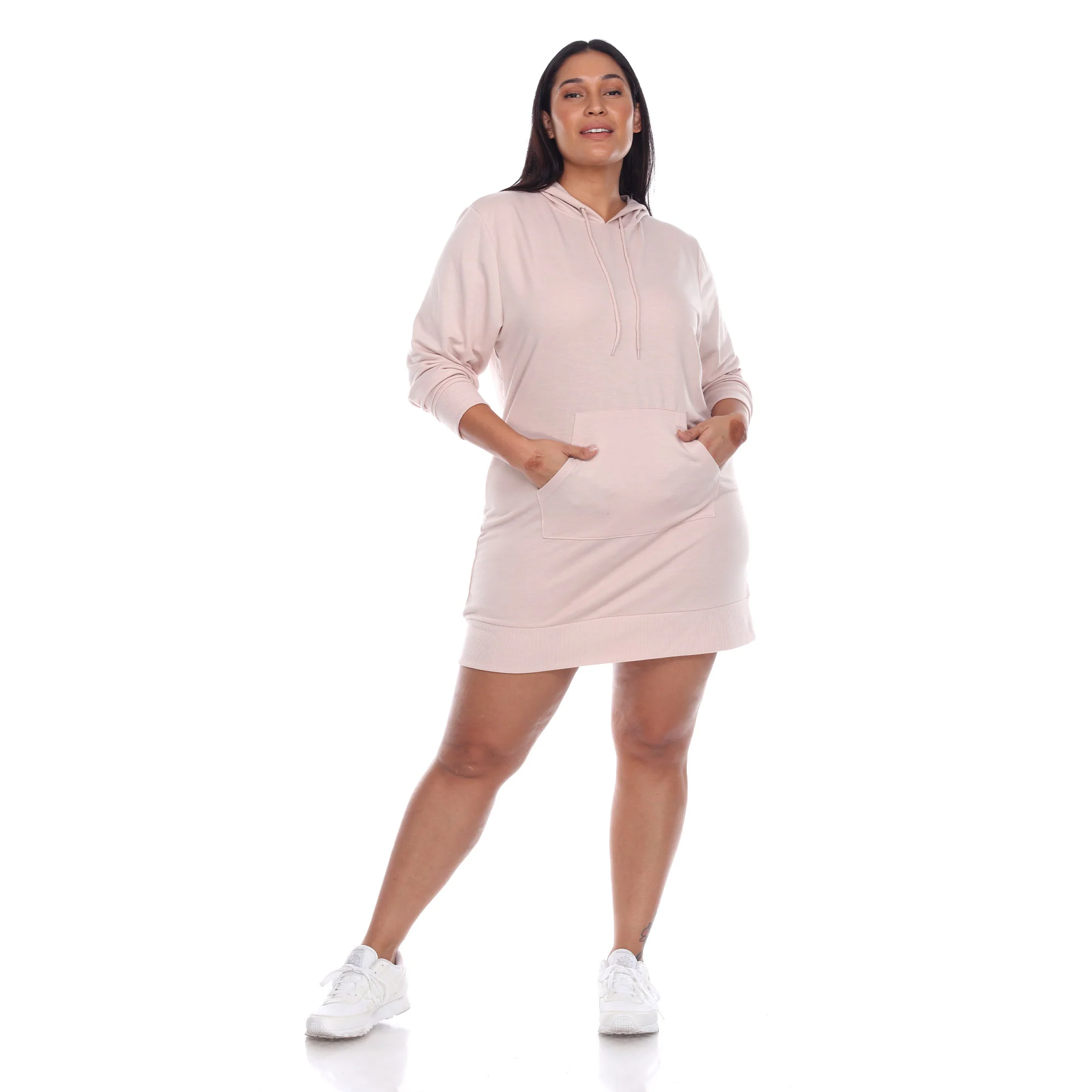 White Mark Women's Hoodie Sweatshirt Dress - Image 12