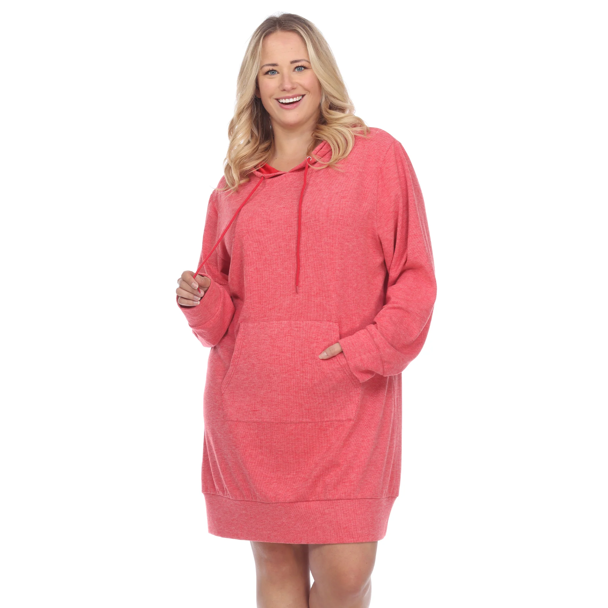White Mark Women's Hoodie Sweatshirt Dress - Image 7
