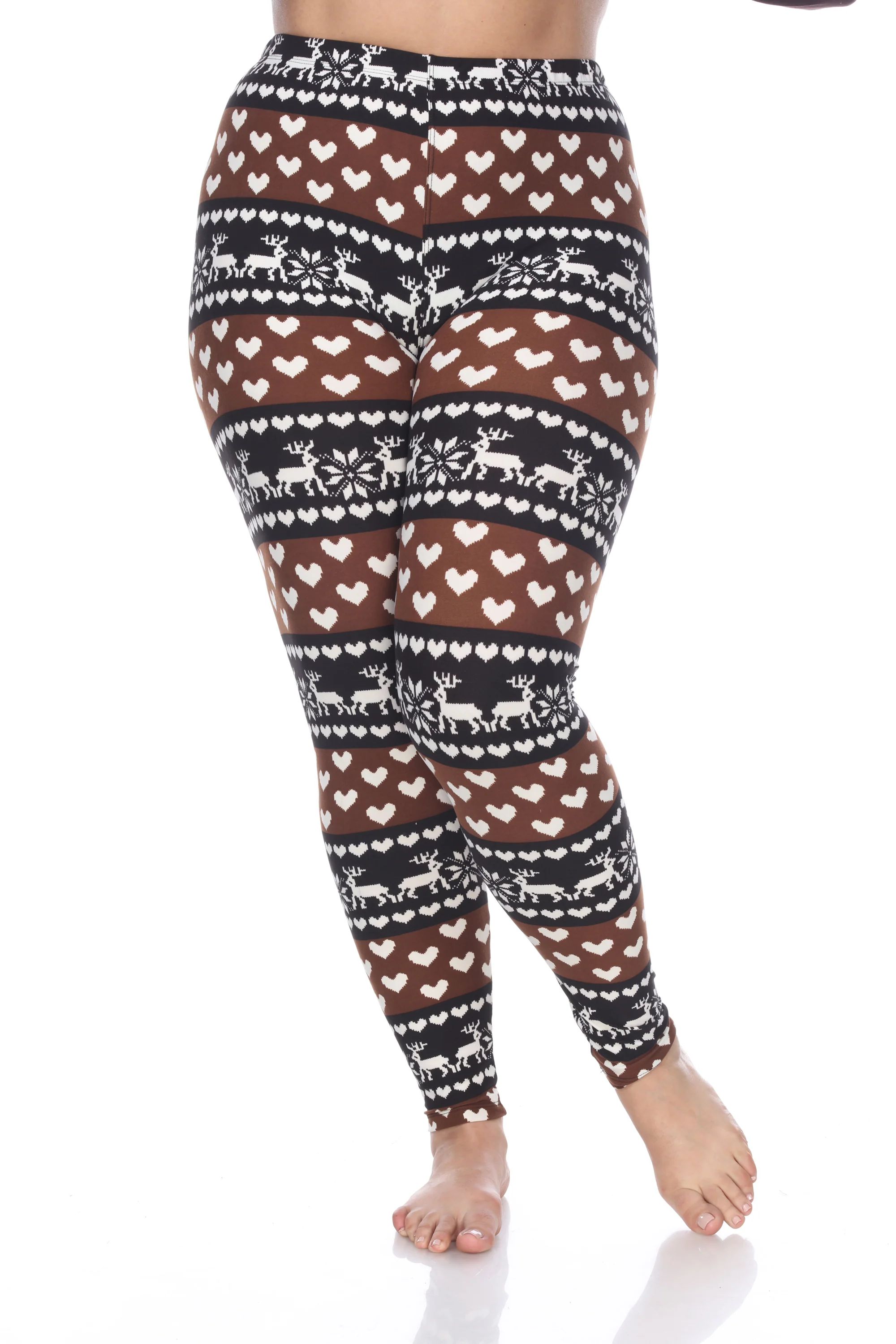 White Mark Women's Printed Leggings - Image 3