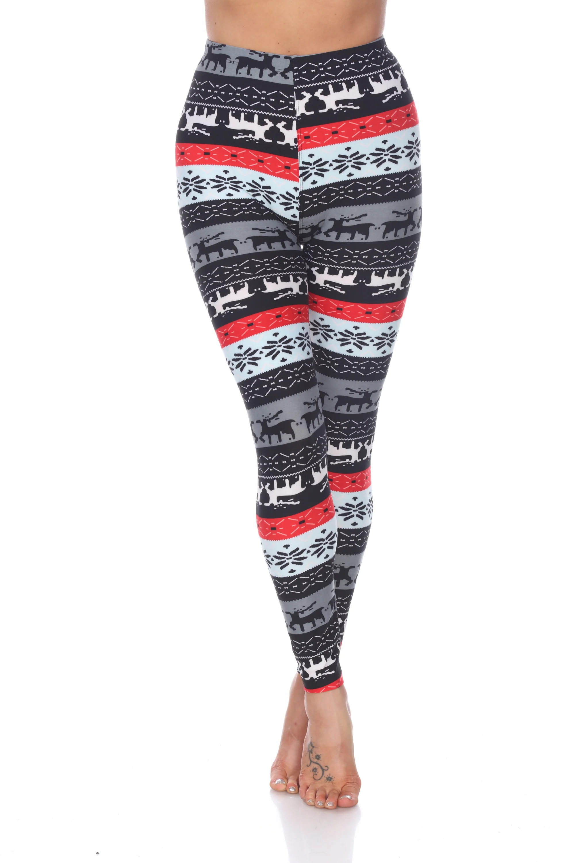 White Mark Women's Printed Leggings - Image 34