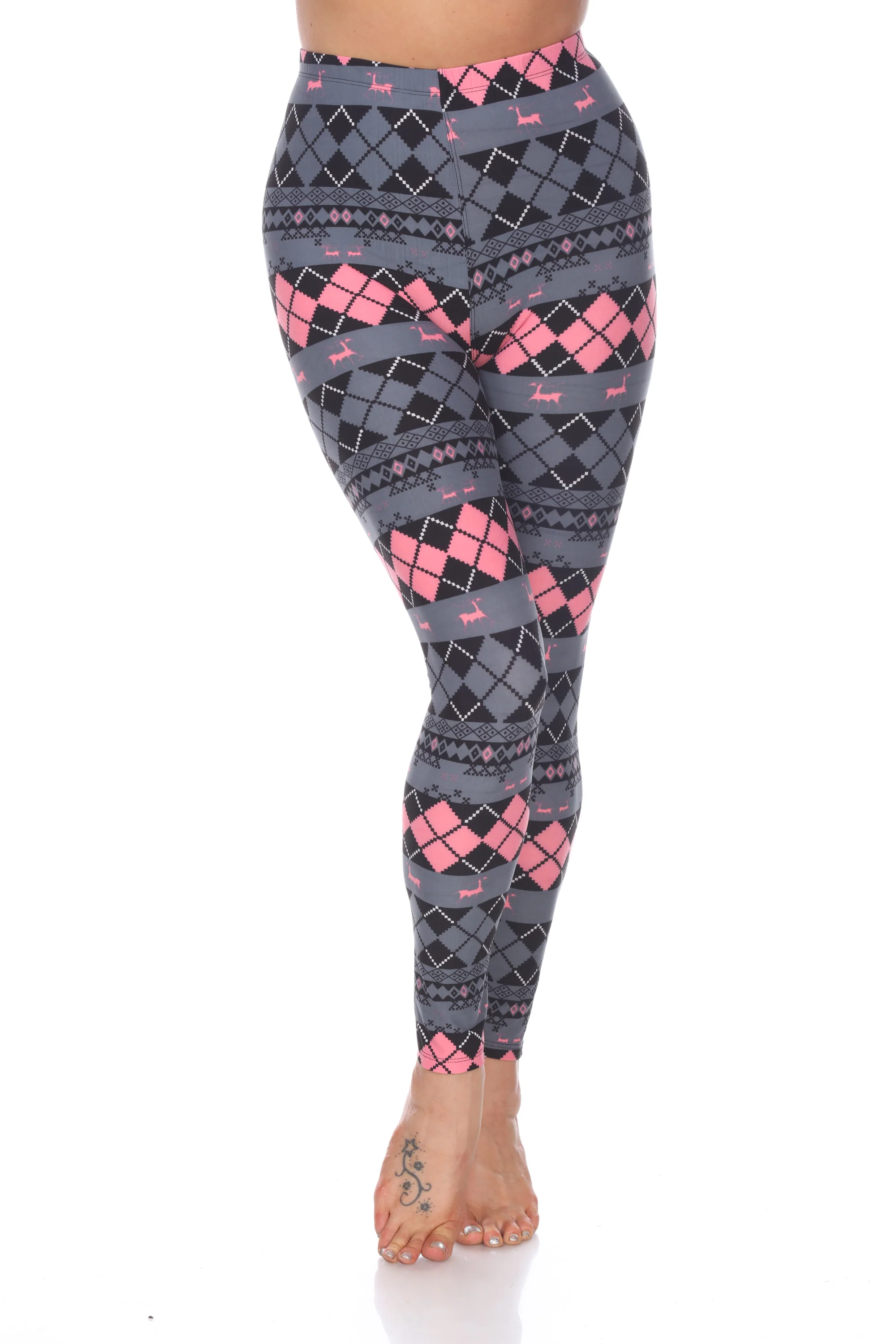 White Mark Women's Printed Leggings - Image 37
