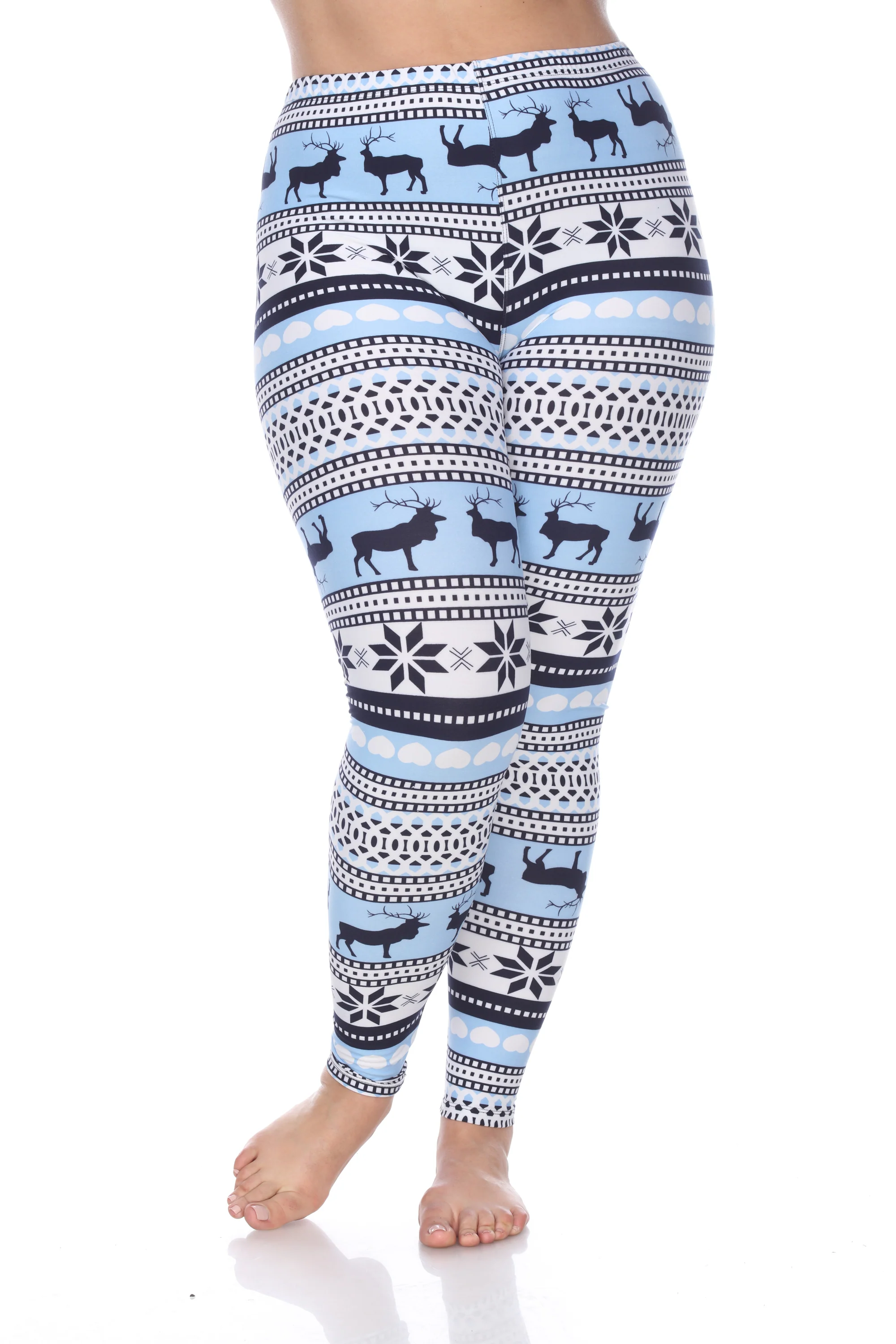 White Mark Women's Printed Leggings - Image 4