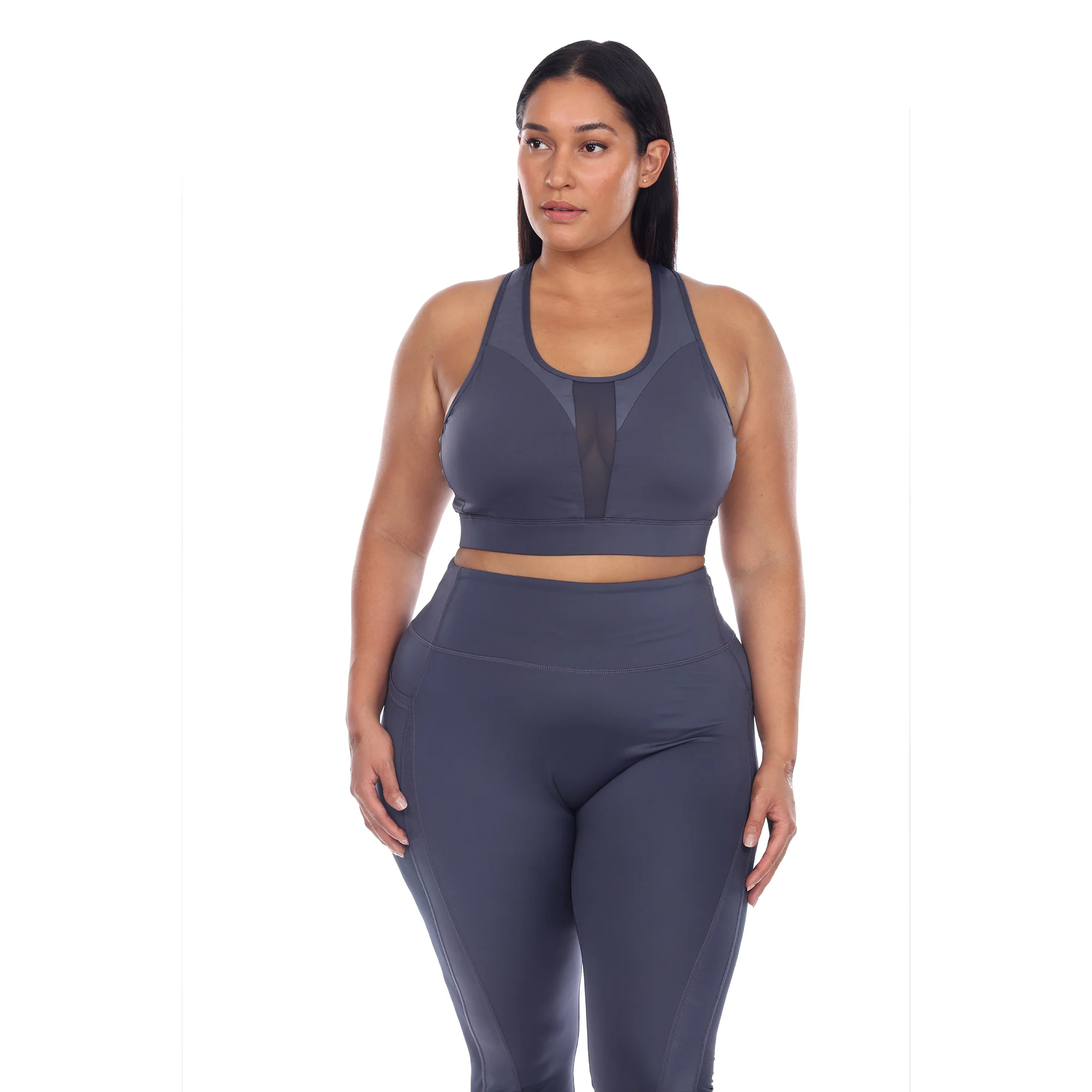 White Mark Women's Racer Back Sports Bra - Image 4
